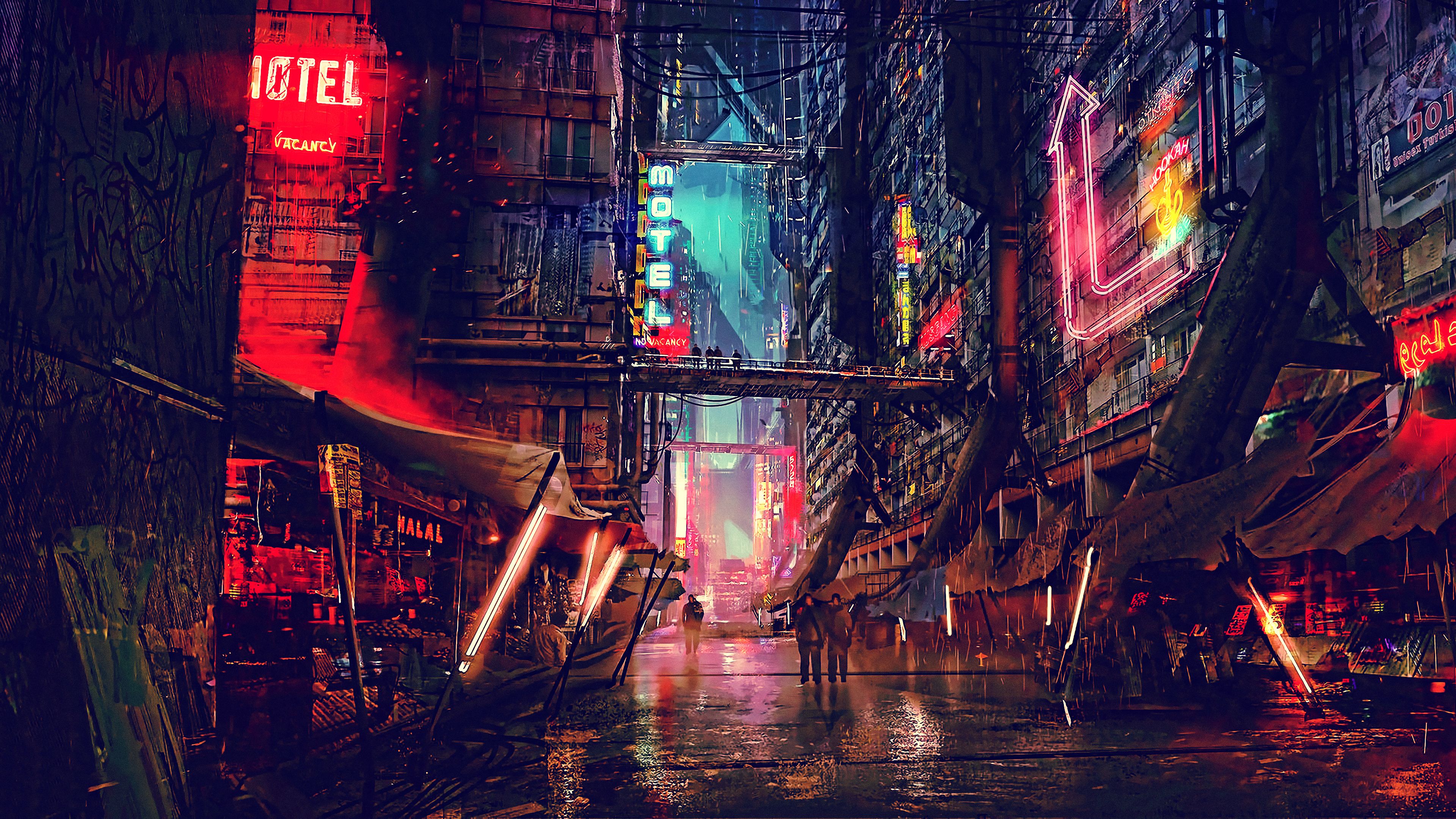 Cyberpunk 4K Fight Wallpapers