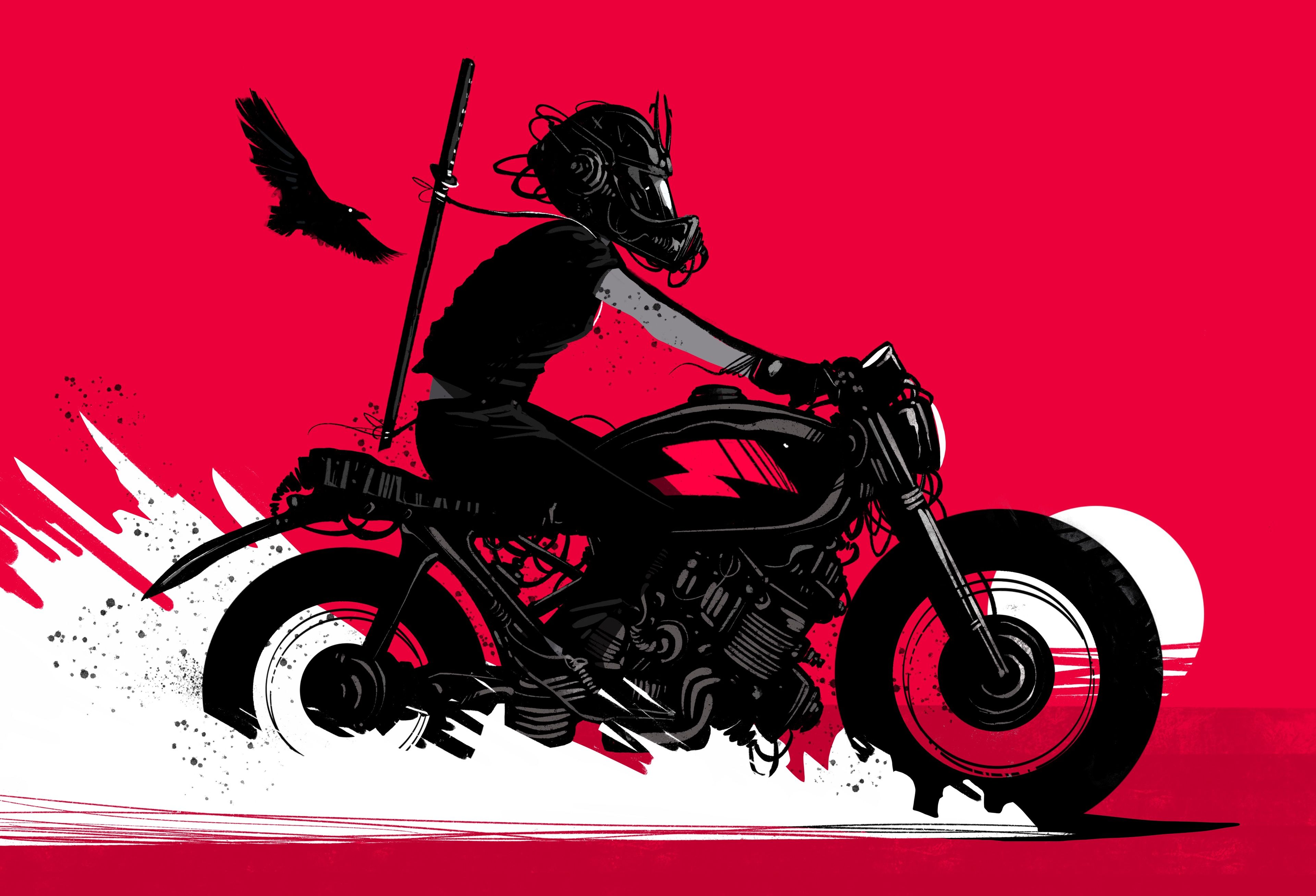 Cyberpunk Bike Runner
 Wallpapers