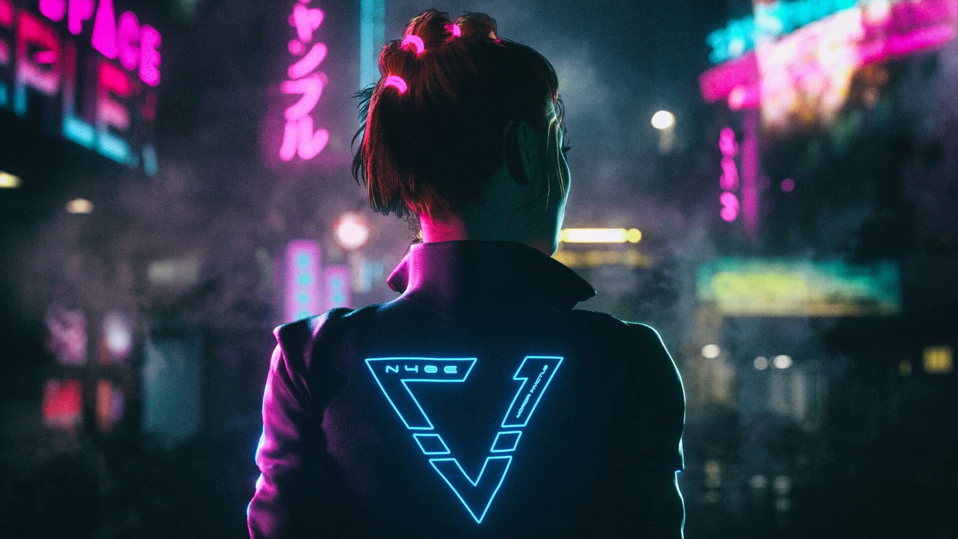 Cyberpunk Cool Cyborg  Neon Art Wallpapers