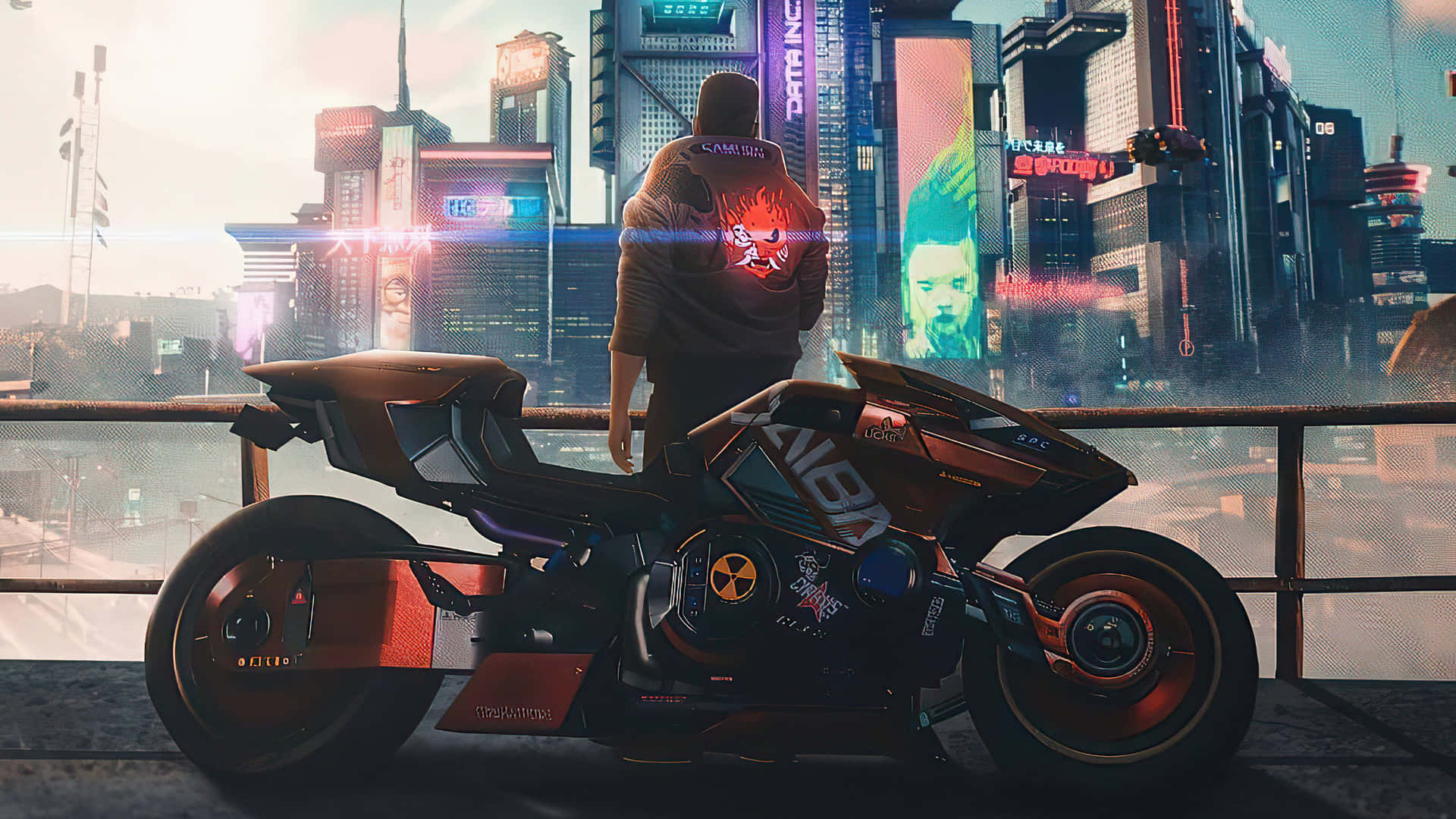 Cyberpunk Cyborg Girl Biker 2077 Wallpapers