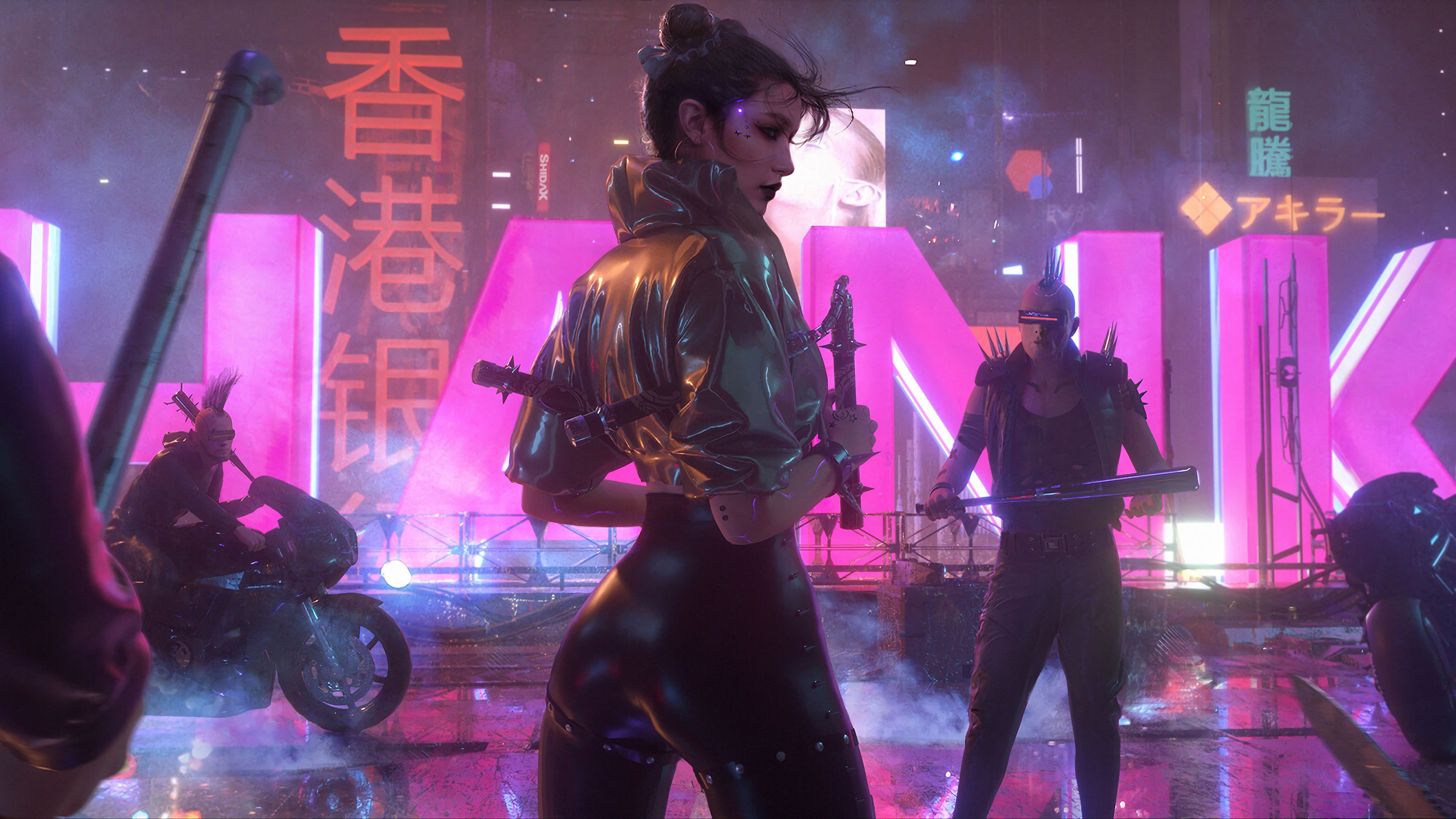 Cyberpunk Dagger Girl
 Wallpapers