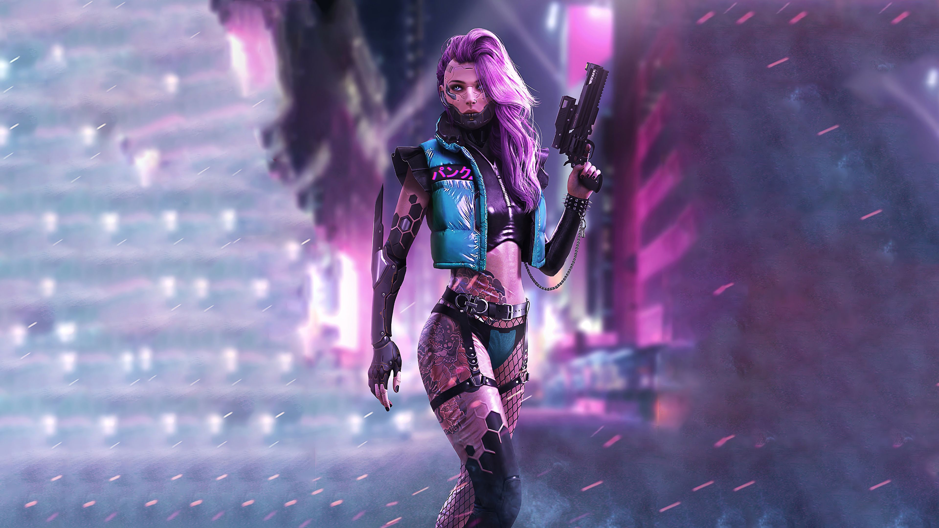 Cyberpunk Dagger Girl
 Wallpapers