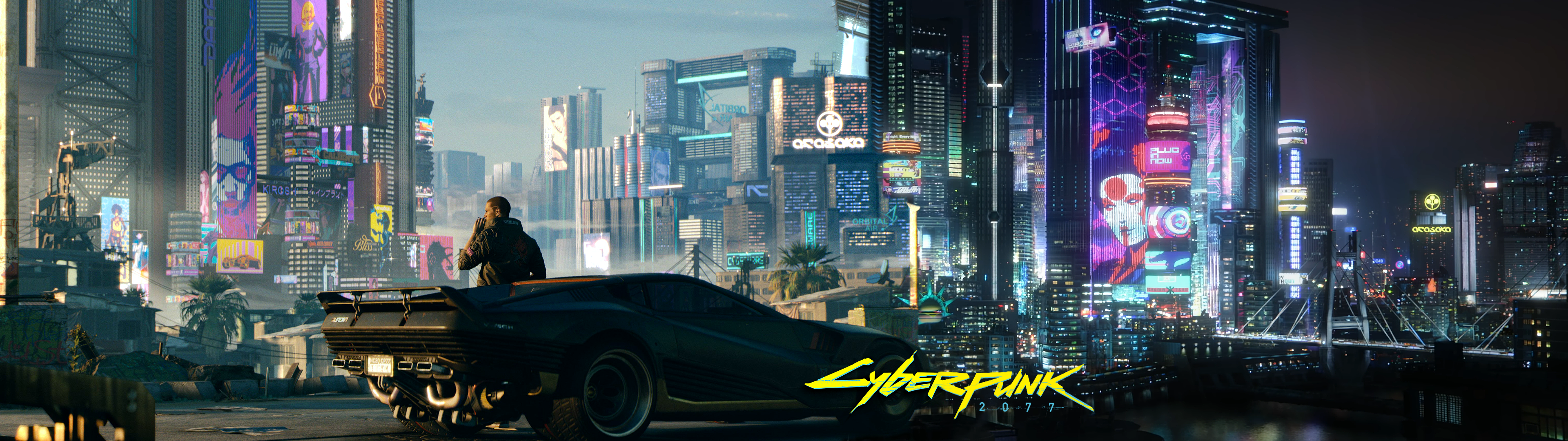 cyberpunk dual screen Wallpapers