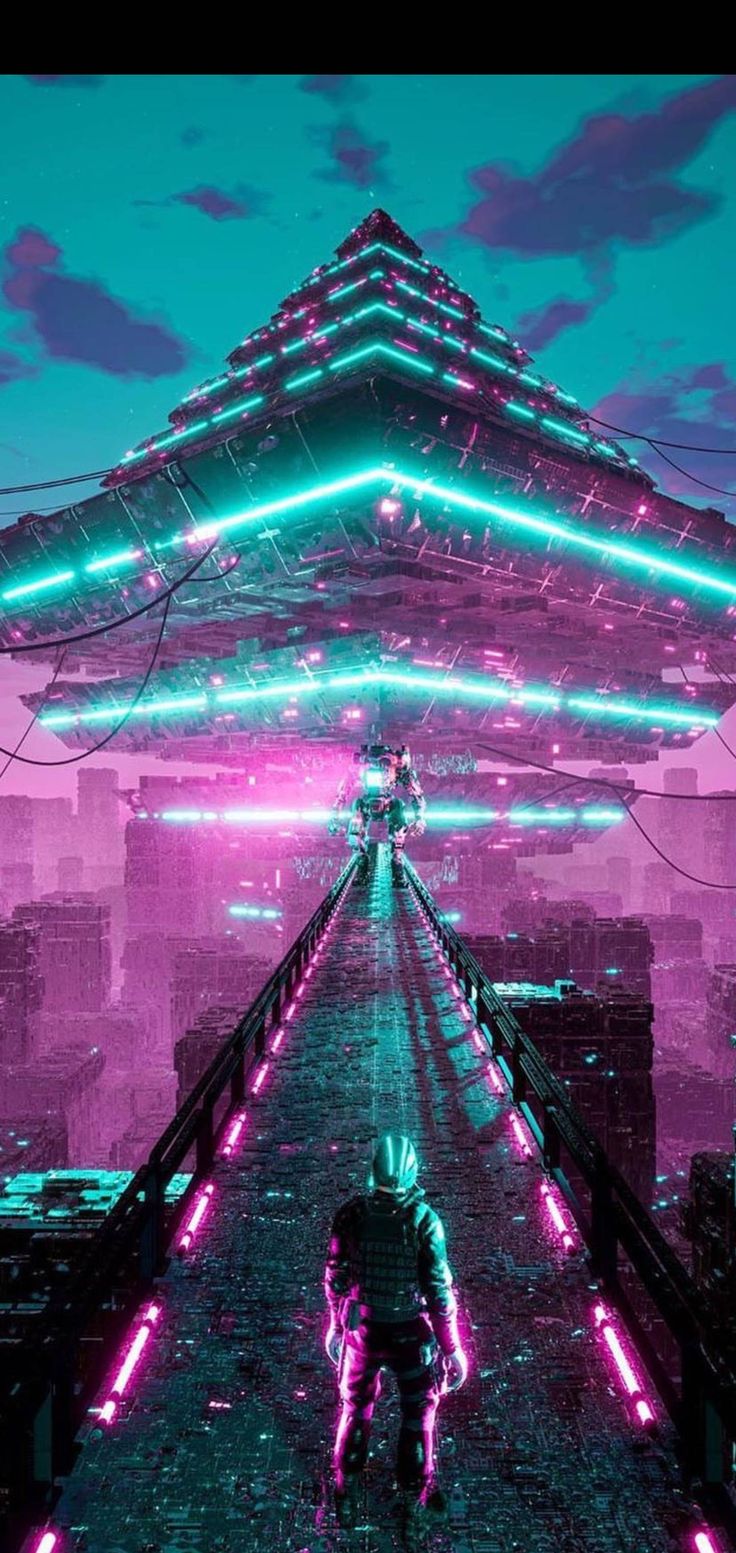 Cyberpunk Futuristic New Port City Wallpapers