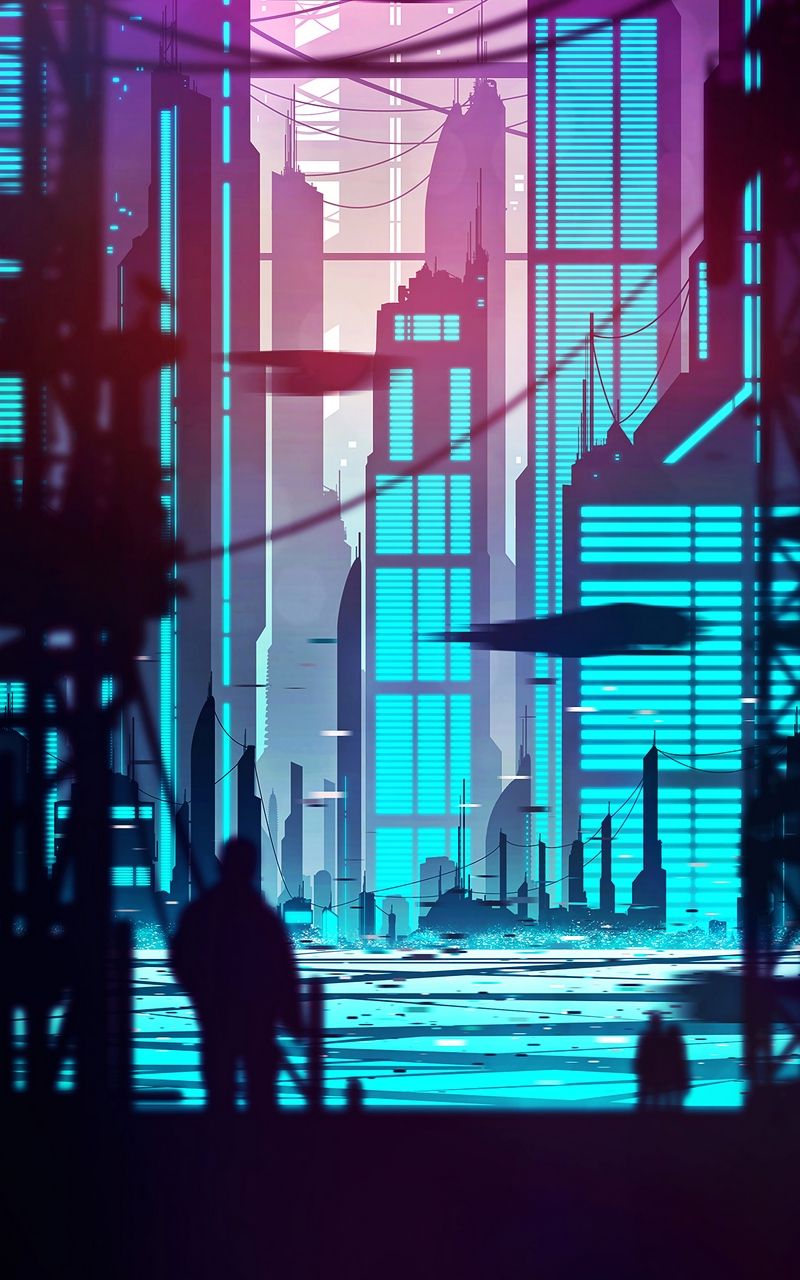 Cyberpunk Futuristic New Port City Wallpapers