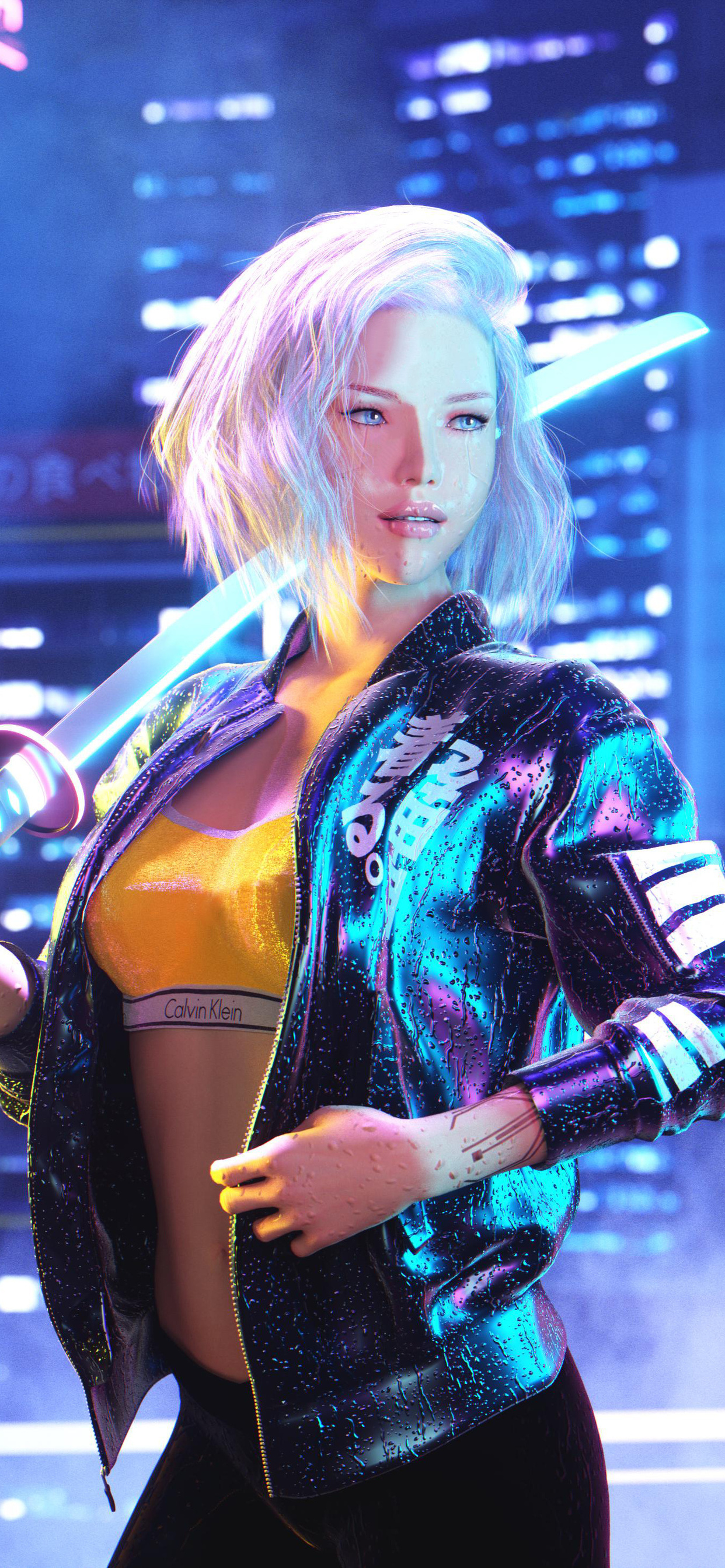 Cyberpunk Girl 2077
 Wallpapers