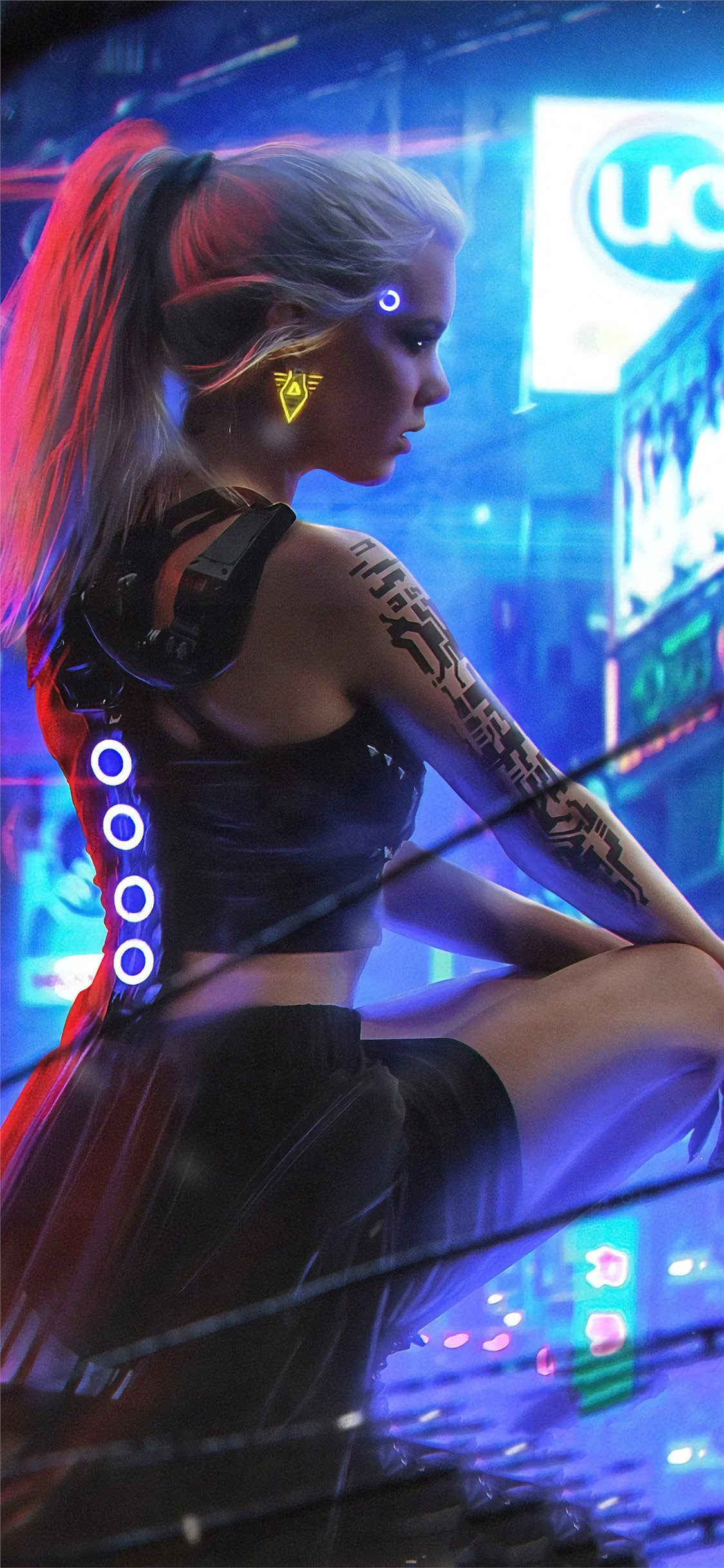 Cyberpunk Girl 2077
 Wallpapers