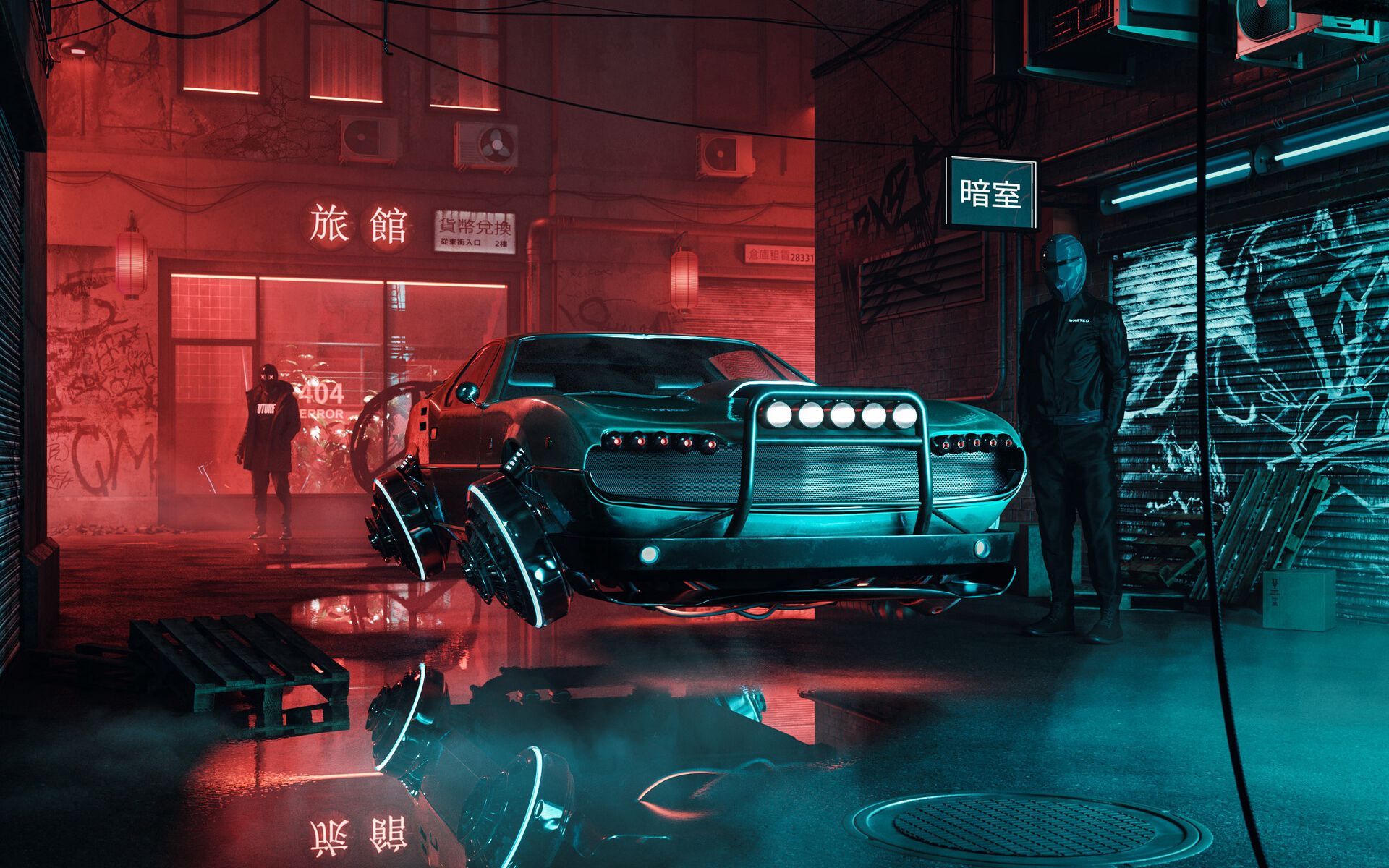 Cyberpunk Girl Futuristic Vehicle Wallpapers