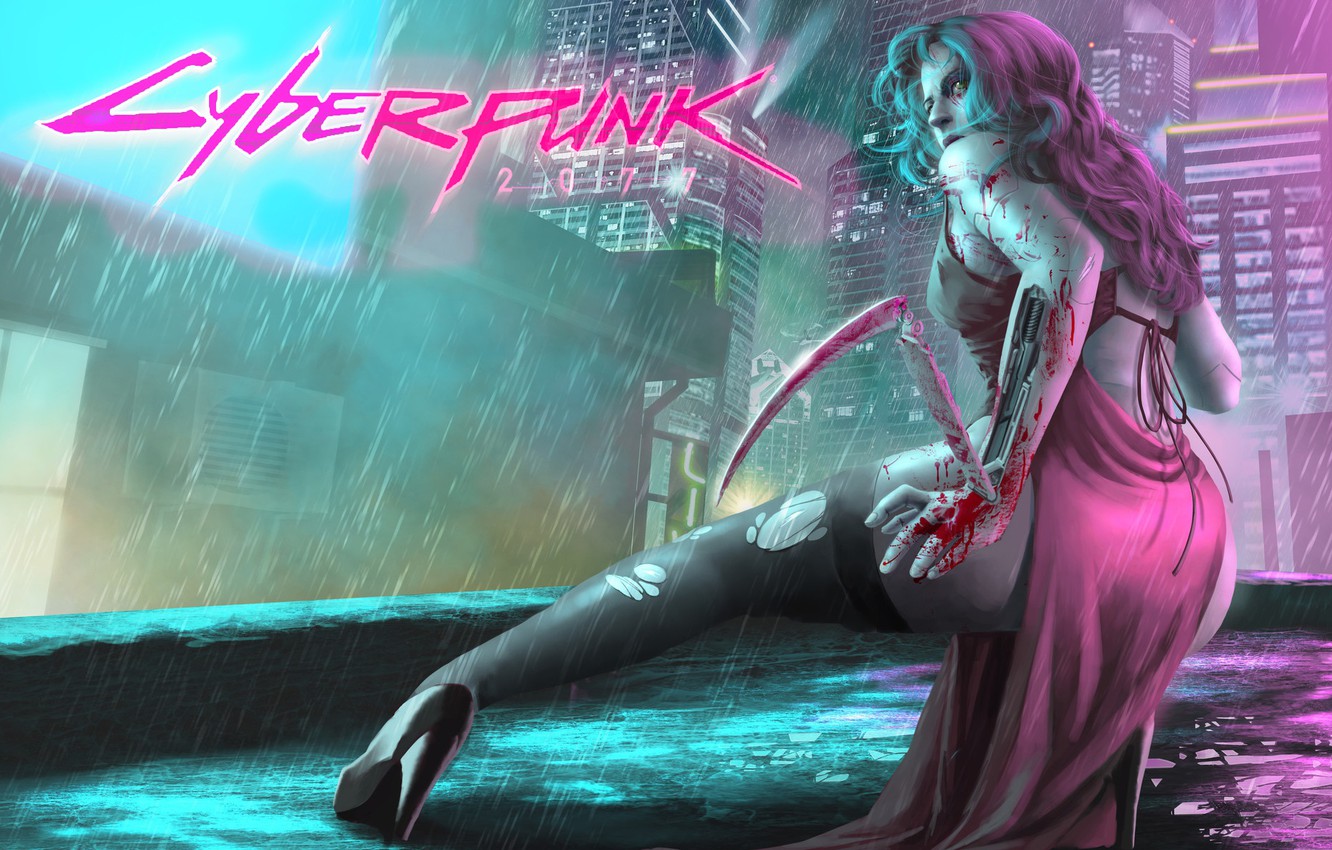 Cyberpunk Girl In City Wallpapers