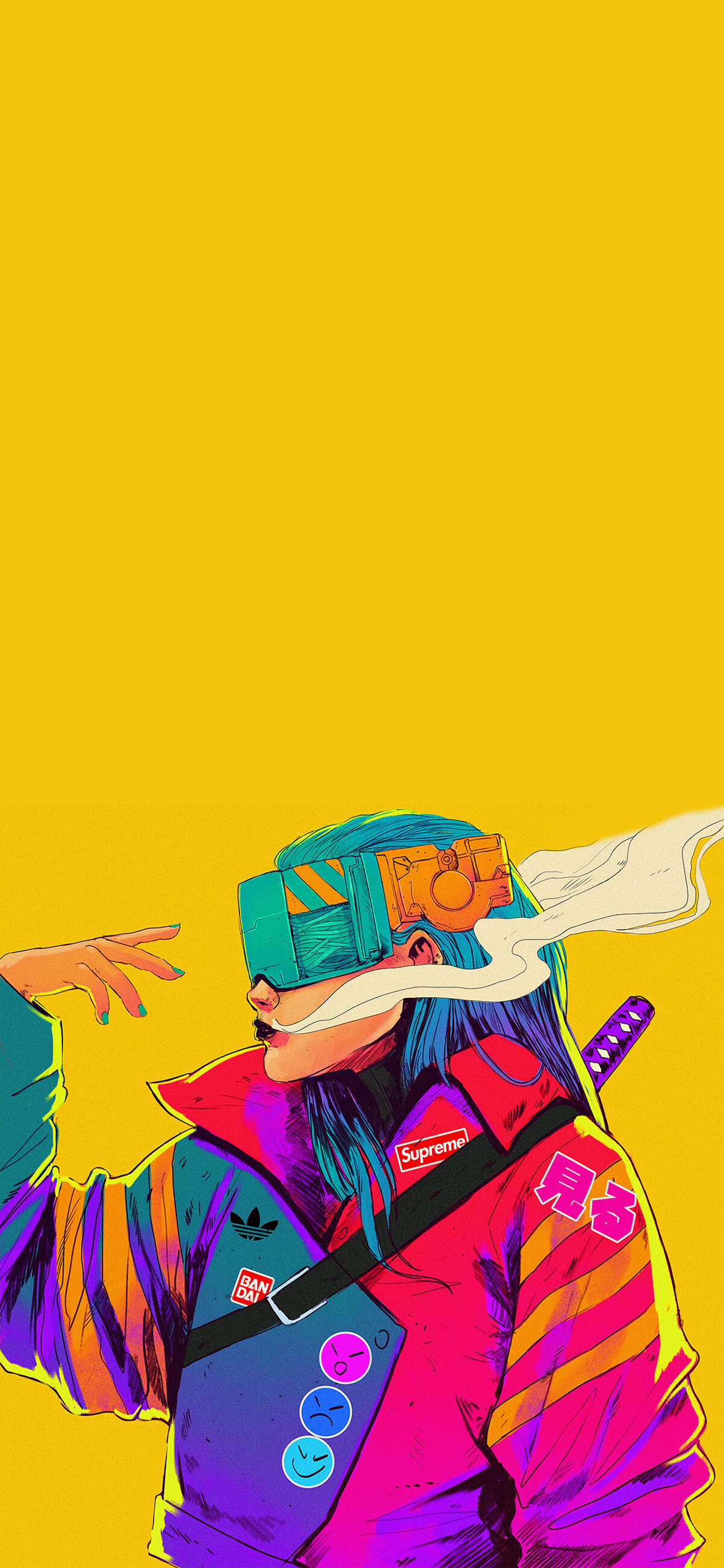 cyberpunk girl iphone Wallpapers