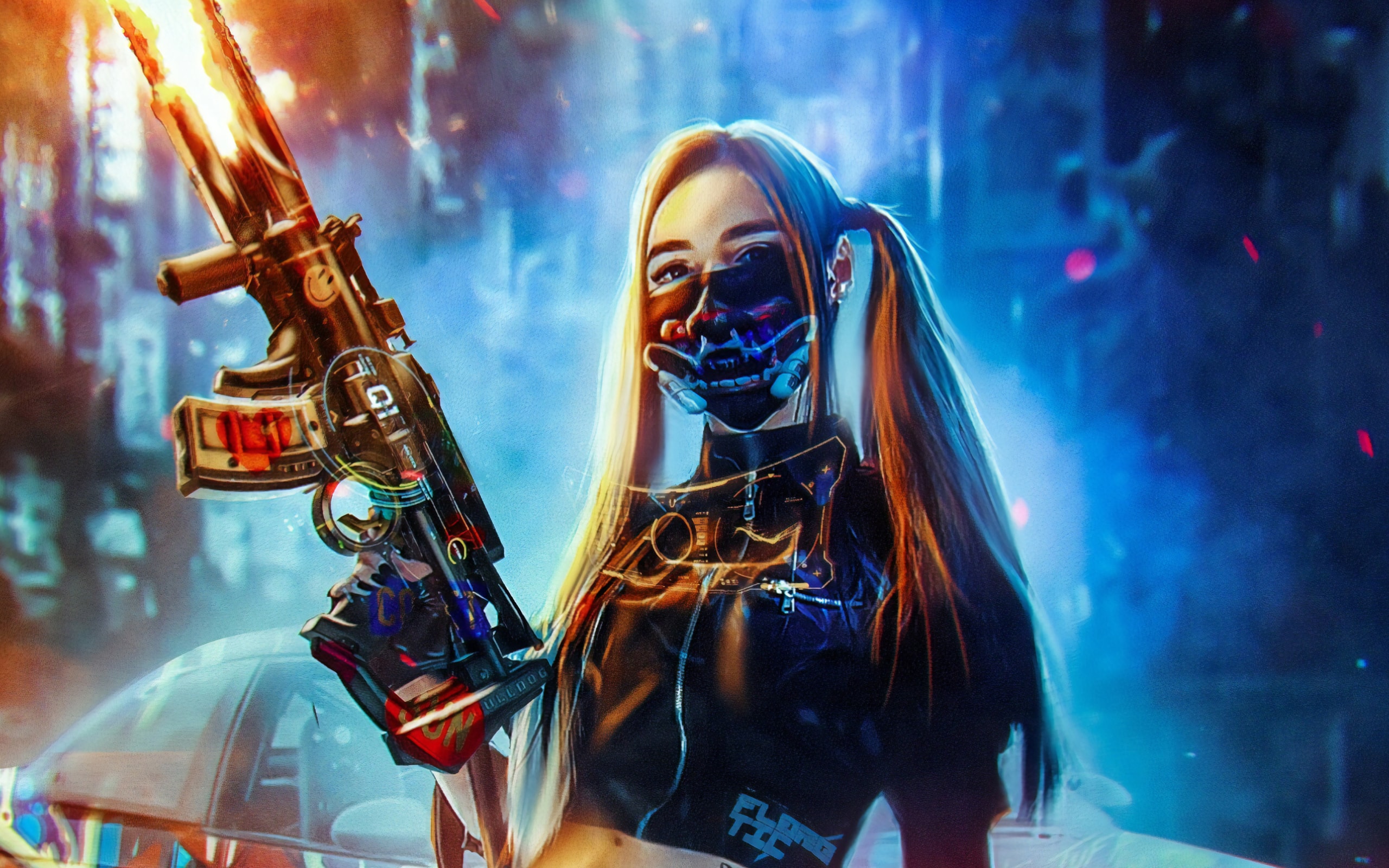 cyberpunk girl Wallpapers