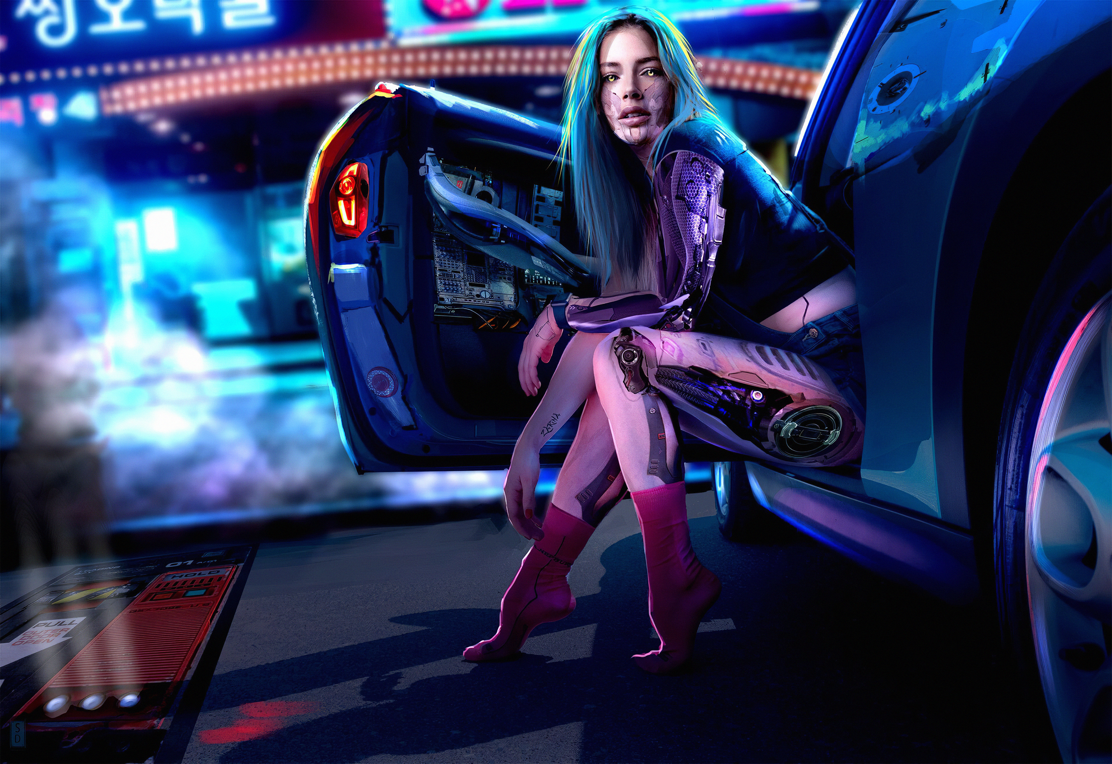 cyberpunk girl Wallpapers