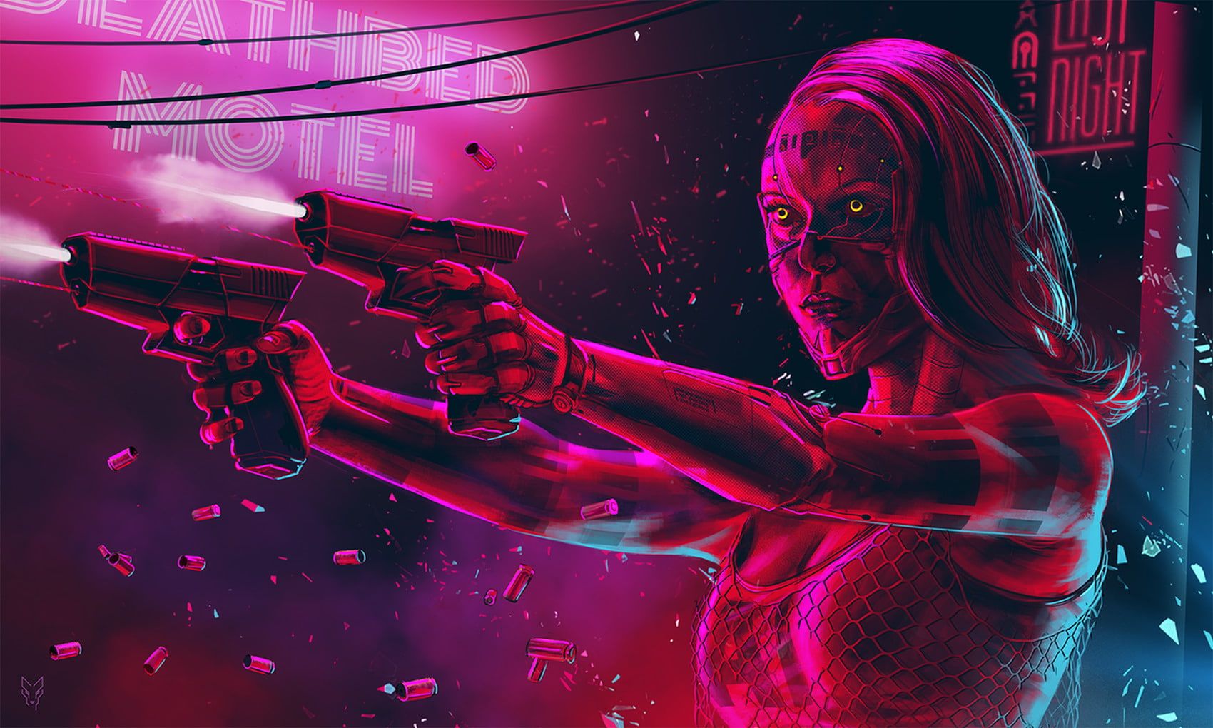 Cyberpunk Girl With Weapon Wallpapers