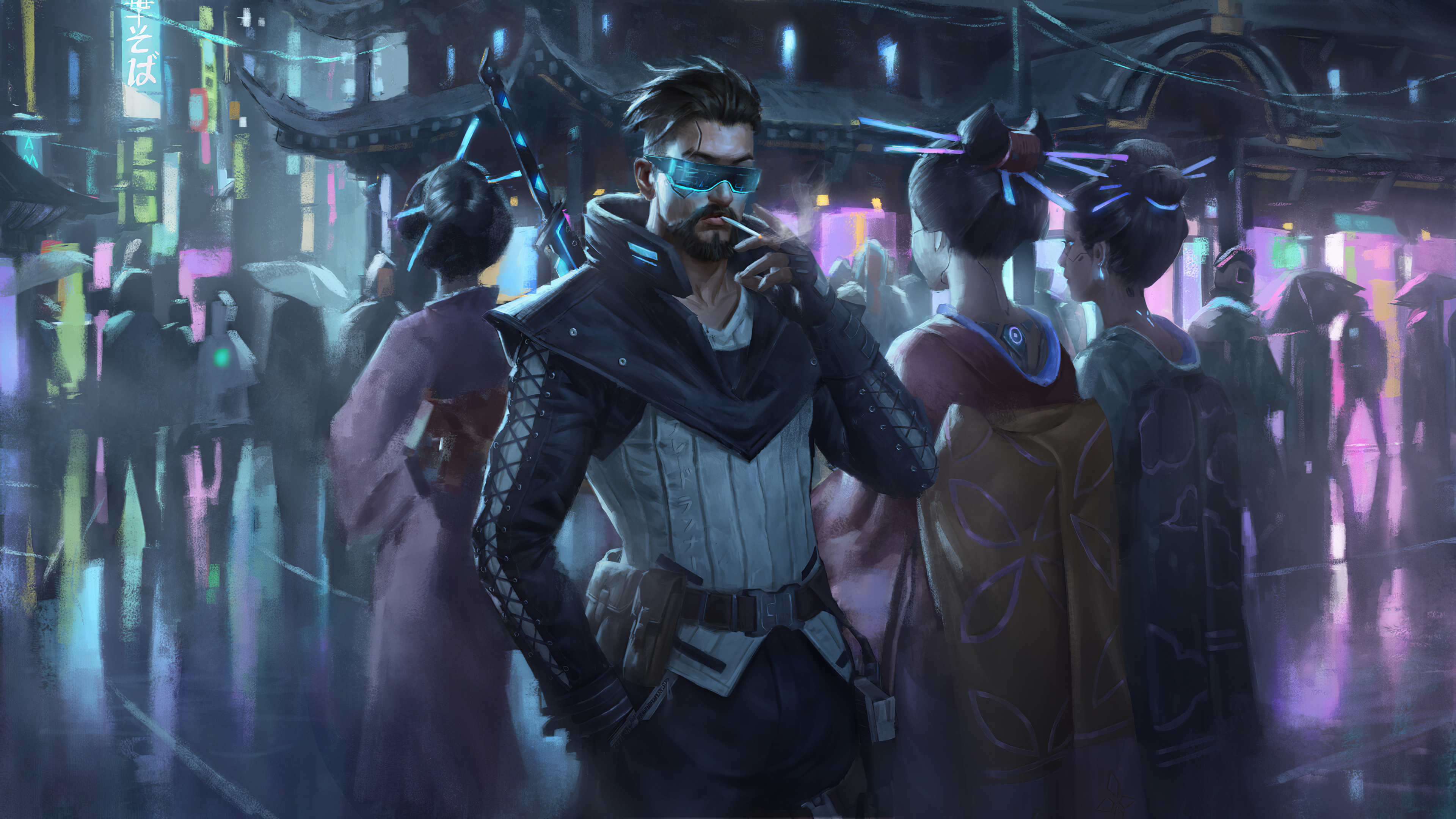 Cyberpunk Man Cybernetic Wallpapers