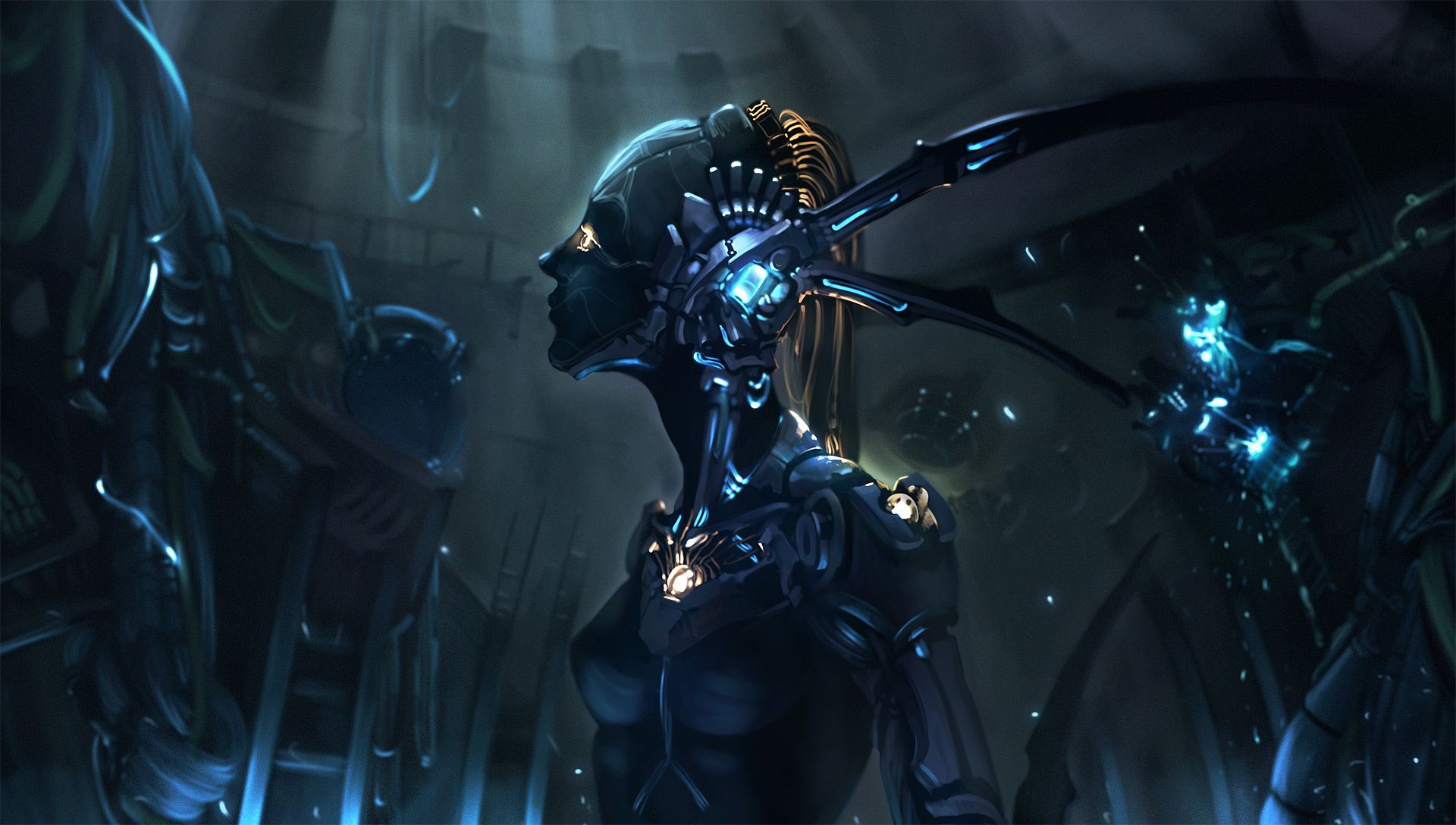 Cyberpunk Man Cybernetic Wallpapers