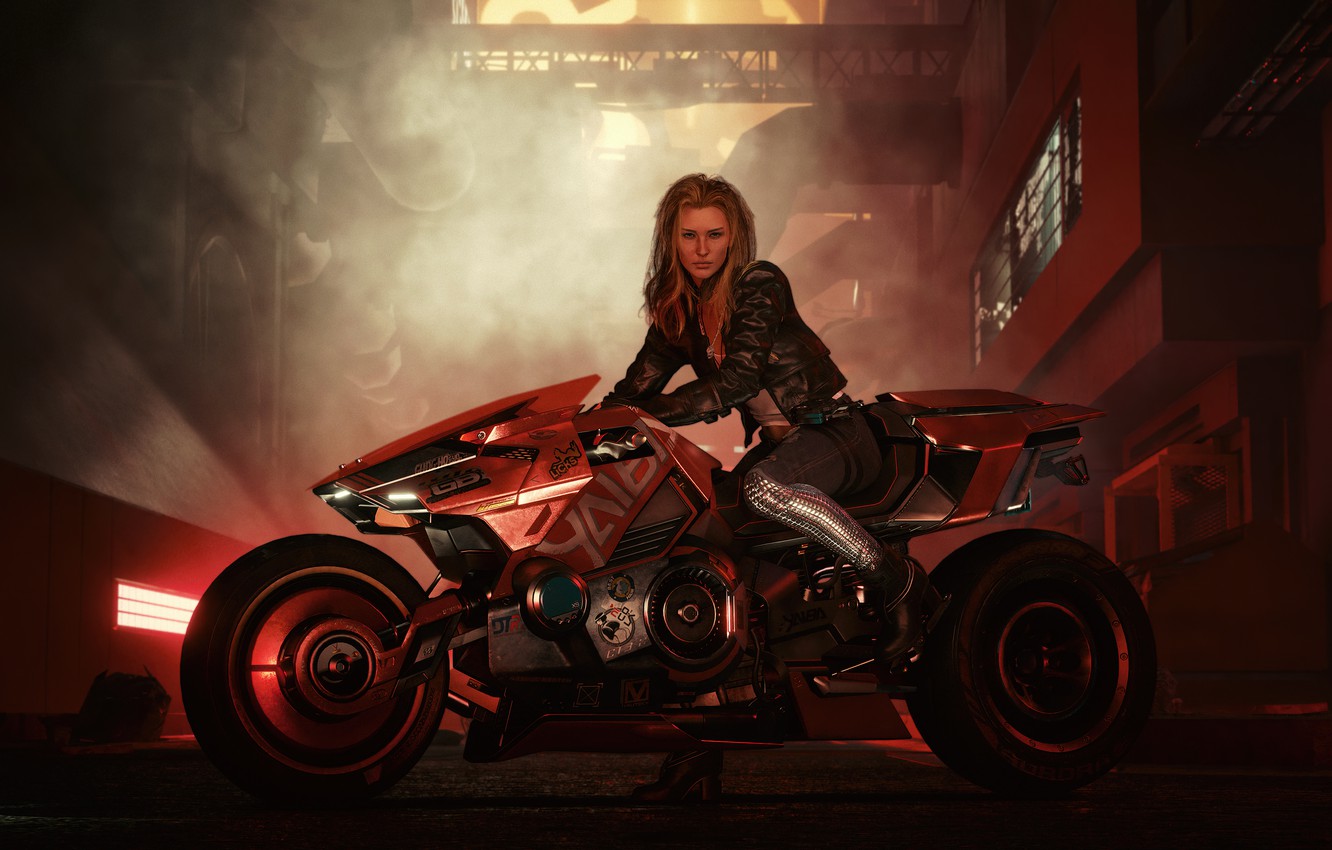 Cyberpunk Motorcycle Art Wallpapers