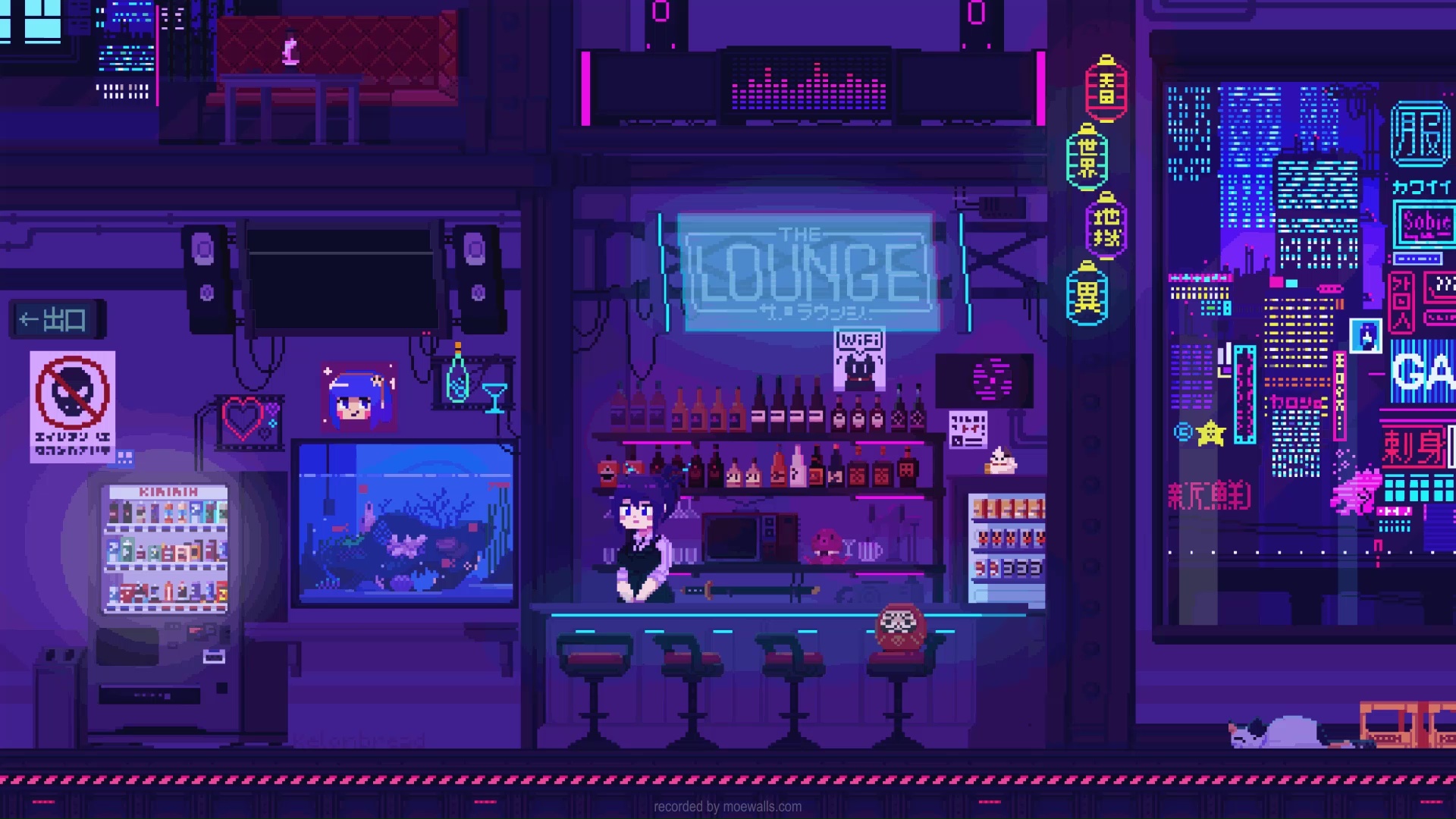 cyberpunk pixel art Wallpapers