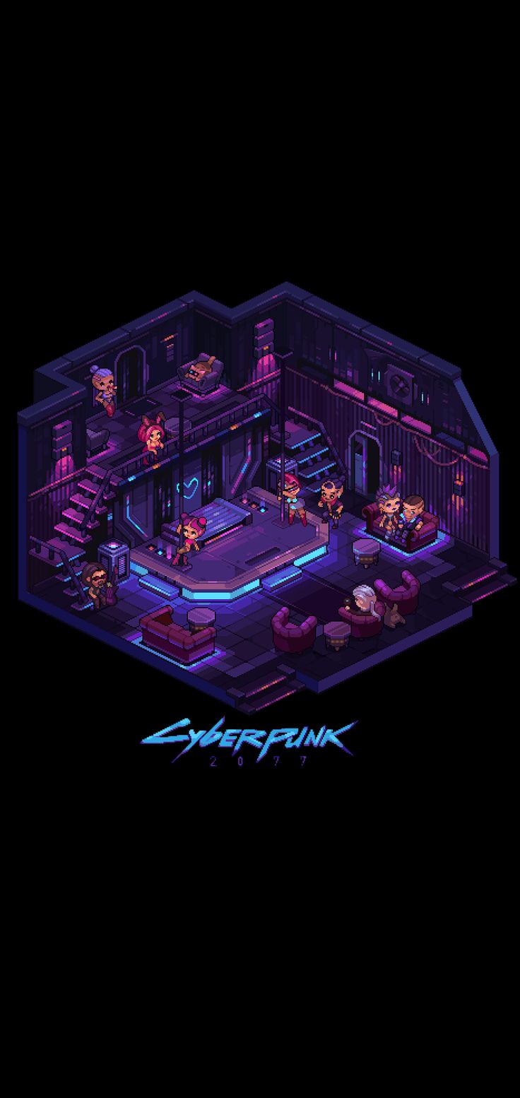 cyberpunk pixel art Wallpapers