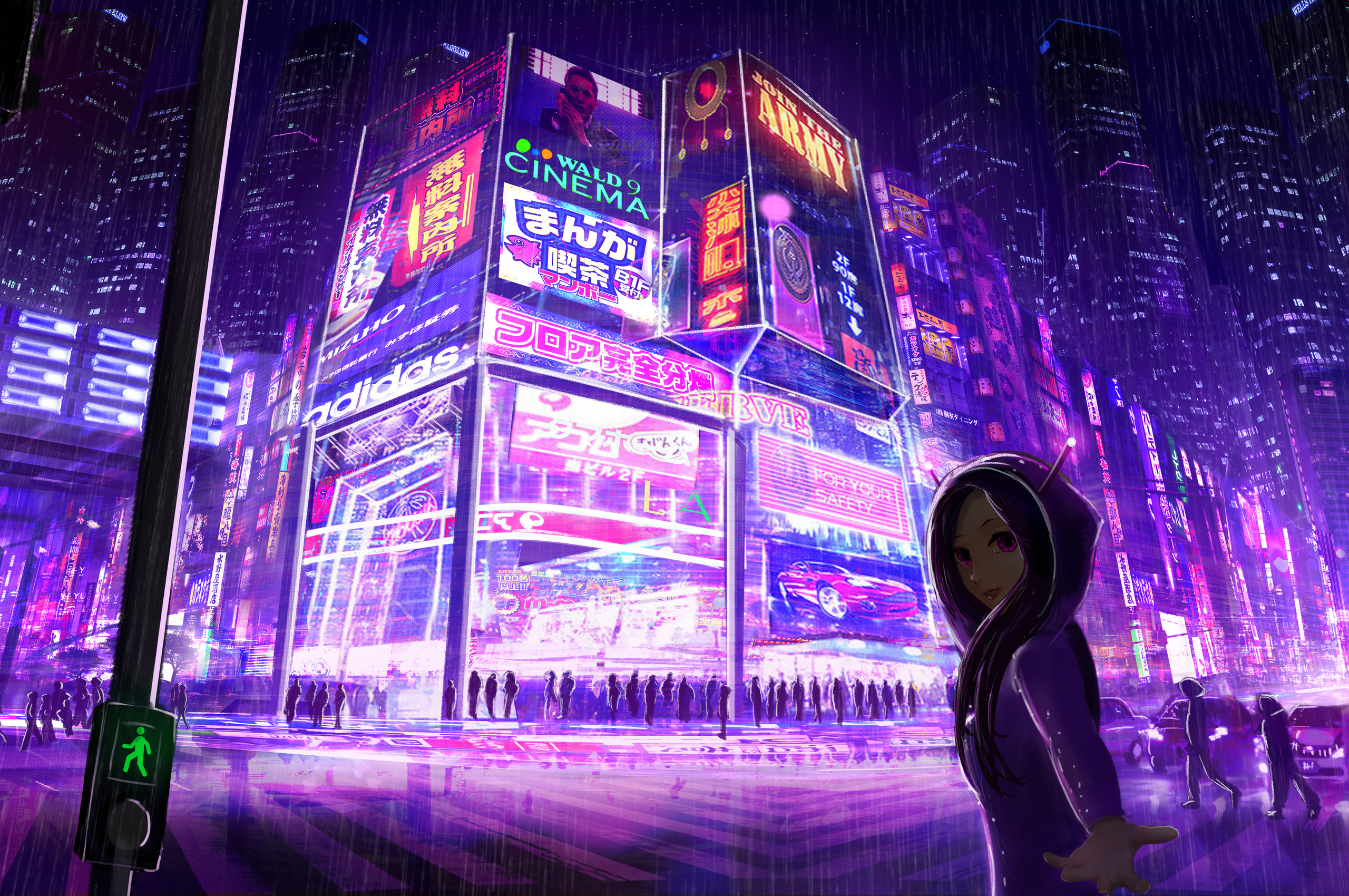 cyberpunk pixel art Wallpapers