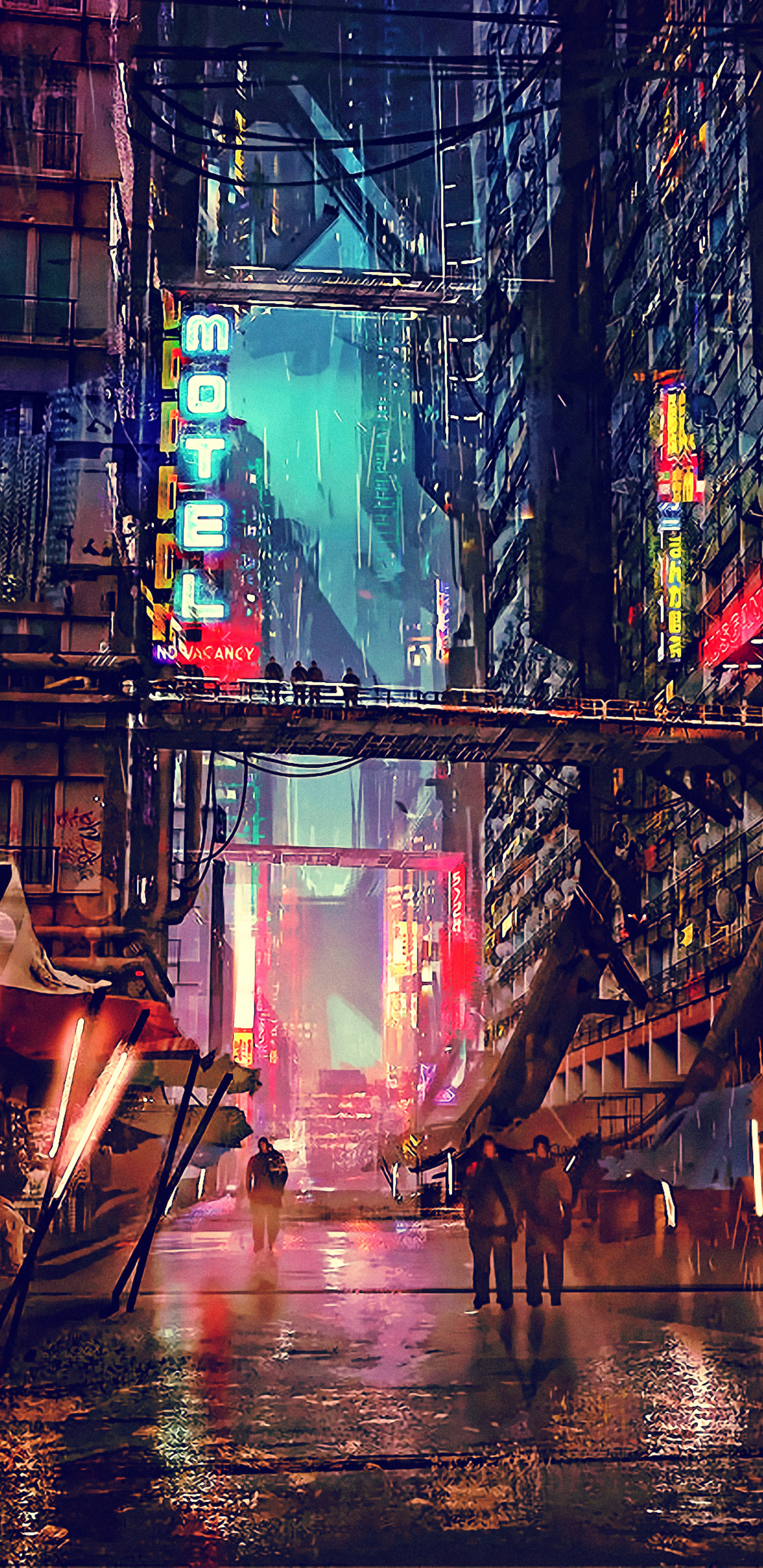 Cyberpunk Science Fiction Futuristic City And Police
 Wallpapers