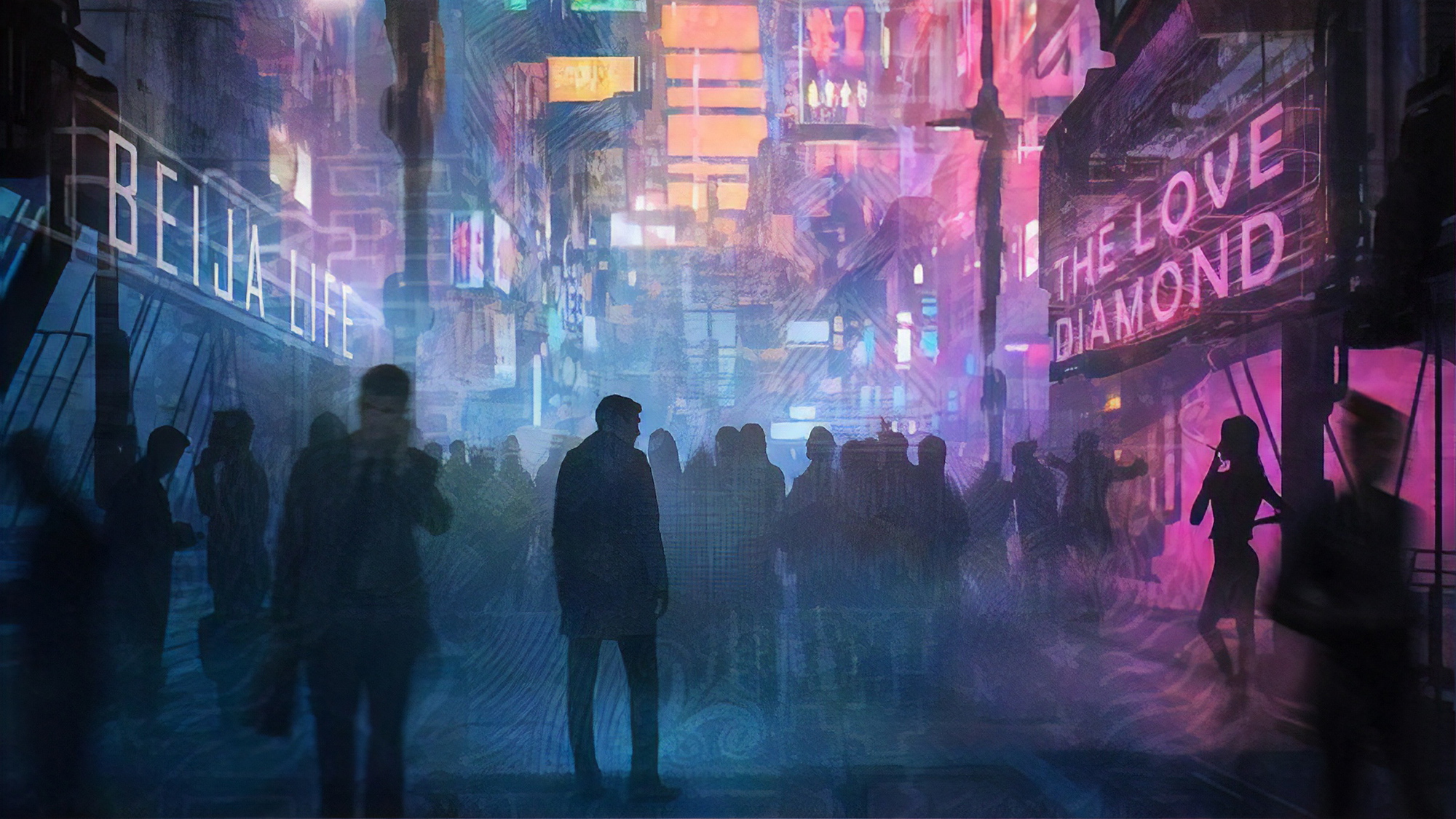 cyberpunk street Wallpapers