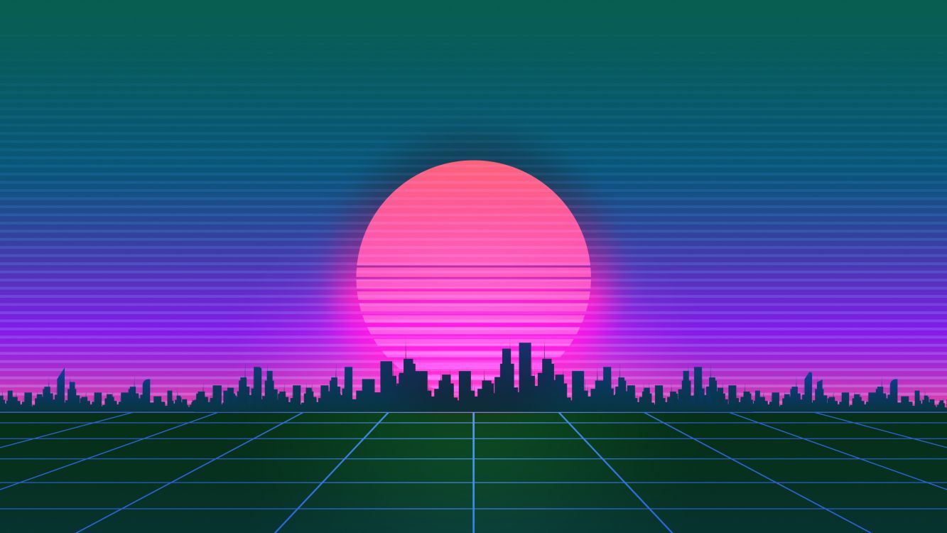 cyberpunk synthwave Wallpapers