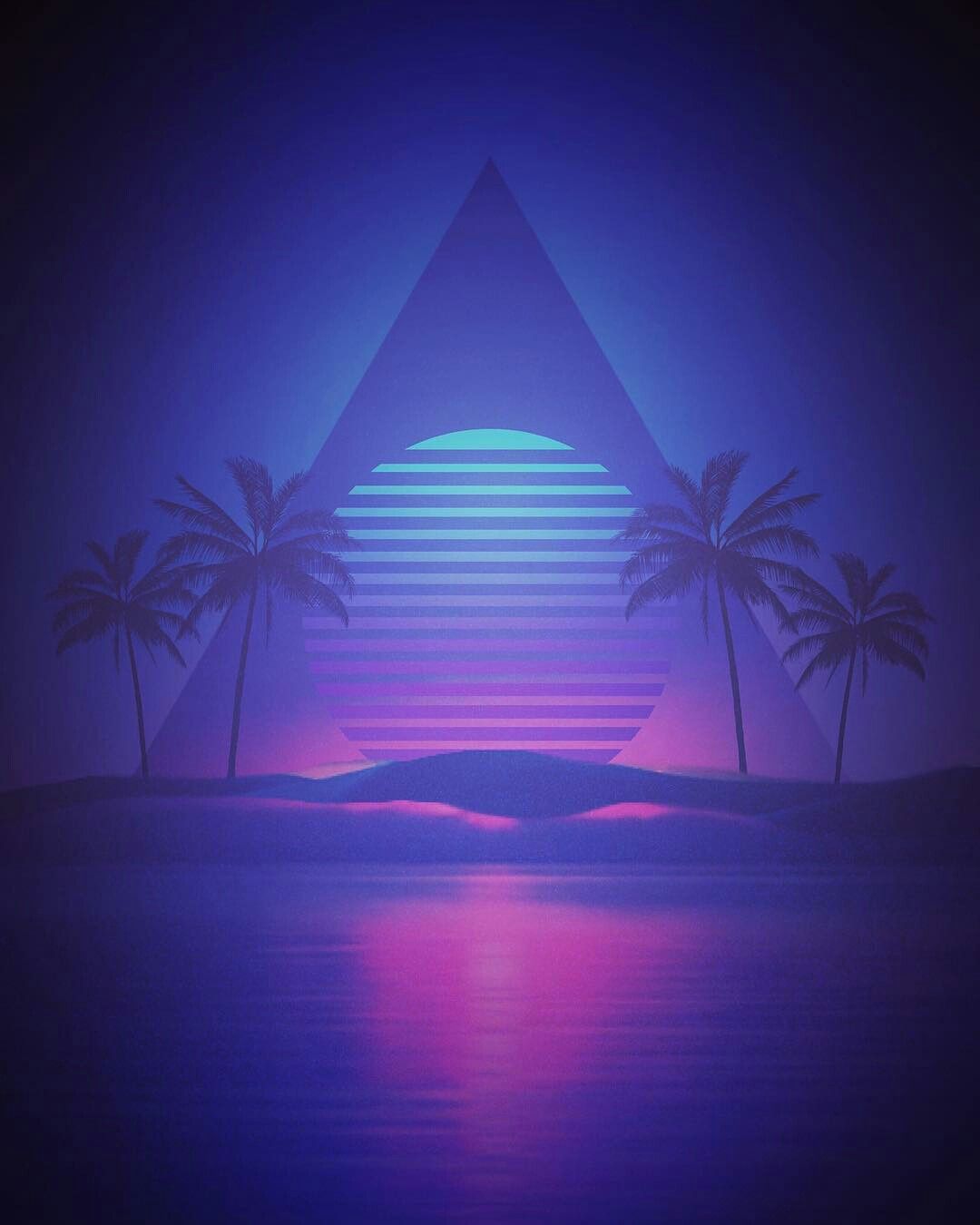 Cyberwave Purple Outrun Wallpapers