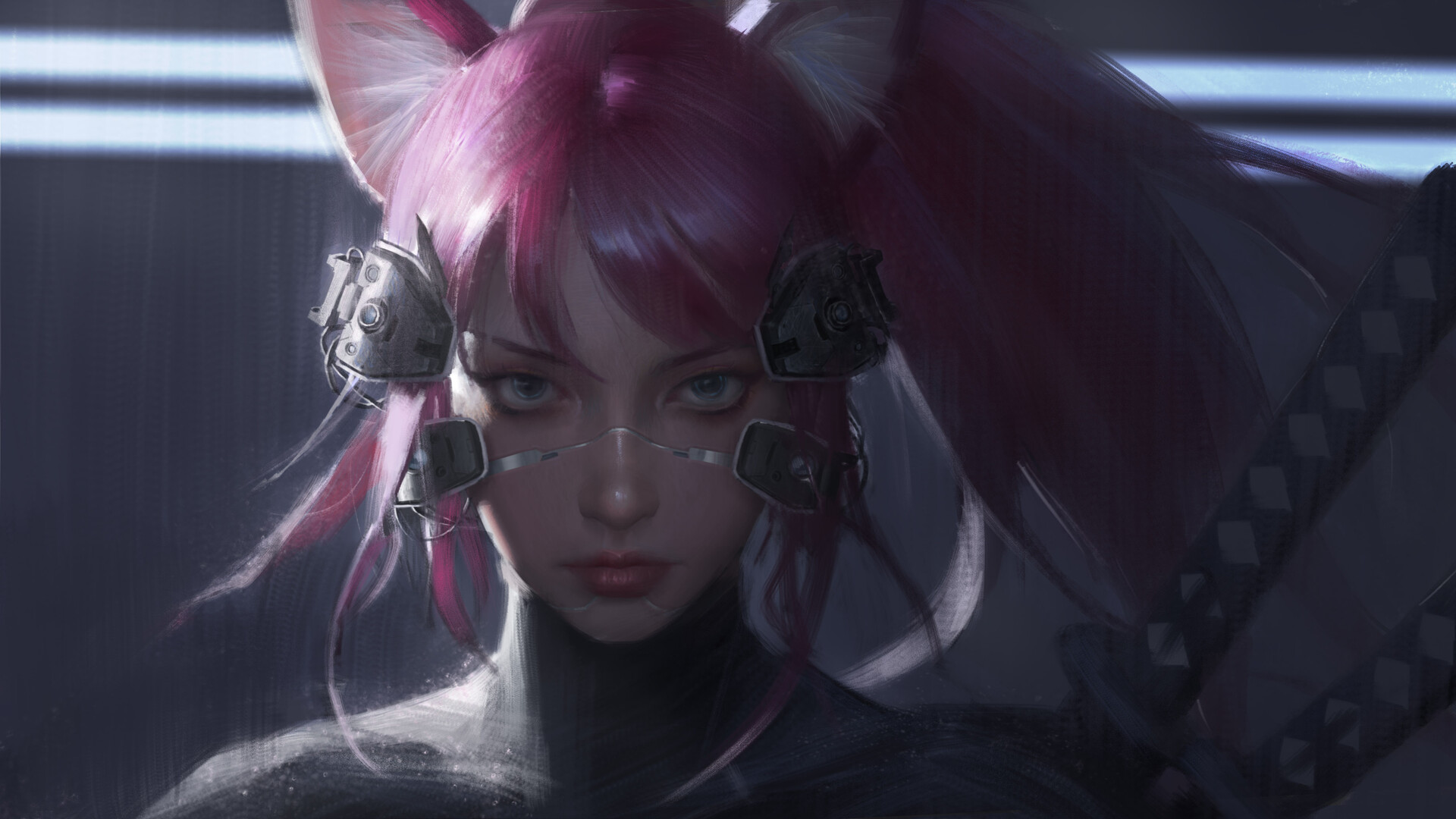 Cyborg Futuristic Cyberpunk Girl Wallpapers