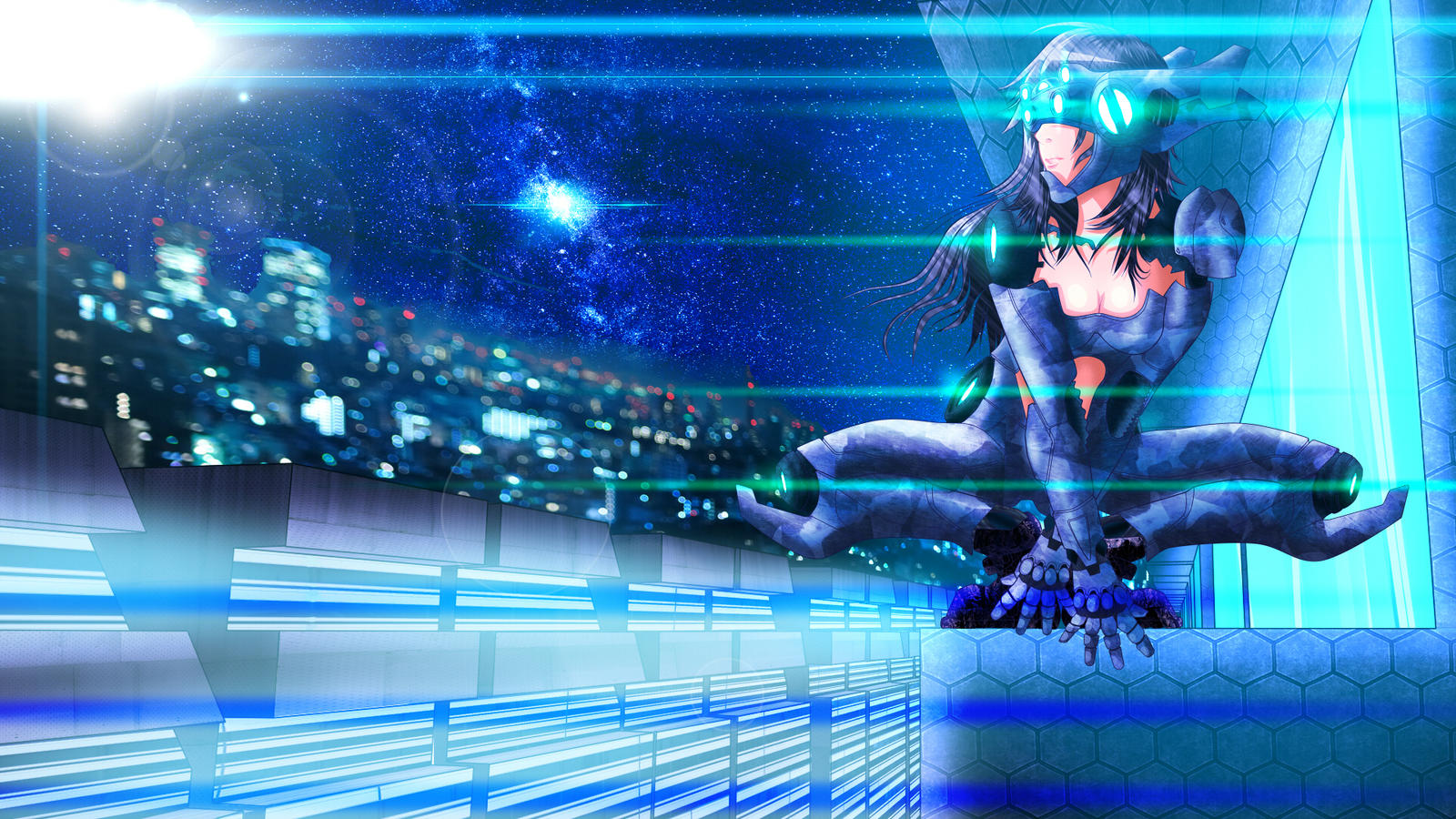 Cyborg Futuristic Cyberpunk Girl Wallpapers