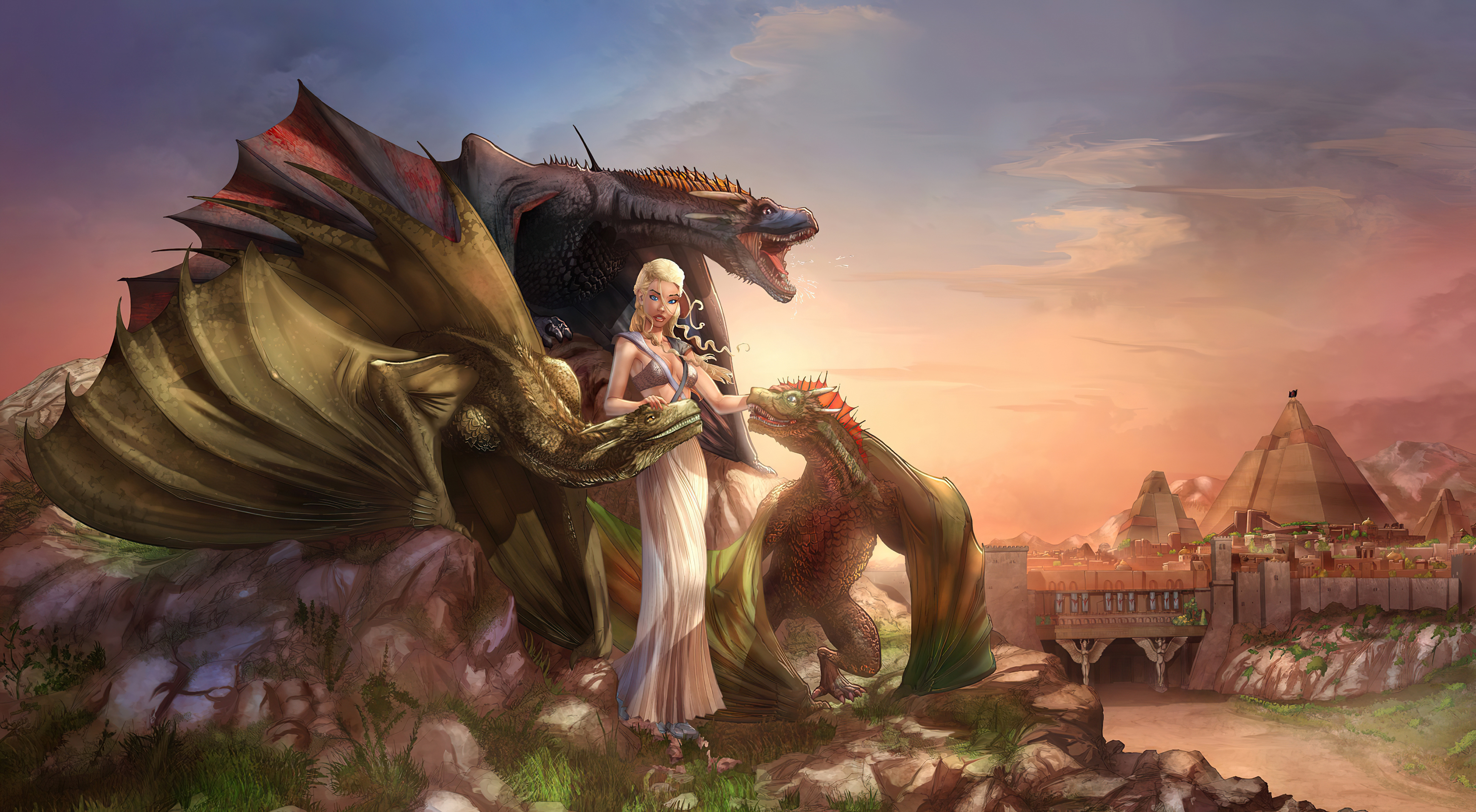 Daenerys And Dragon Got Wallpapers