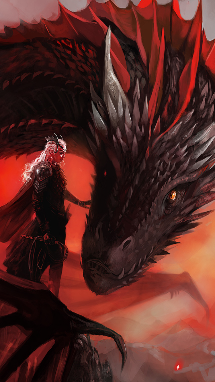 Daenerys And Drogon Art Wallpapers