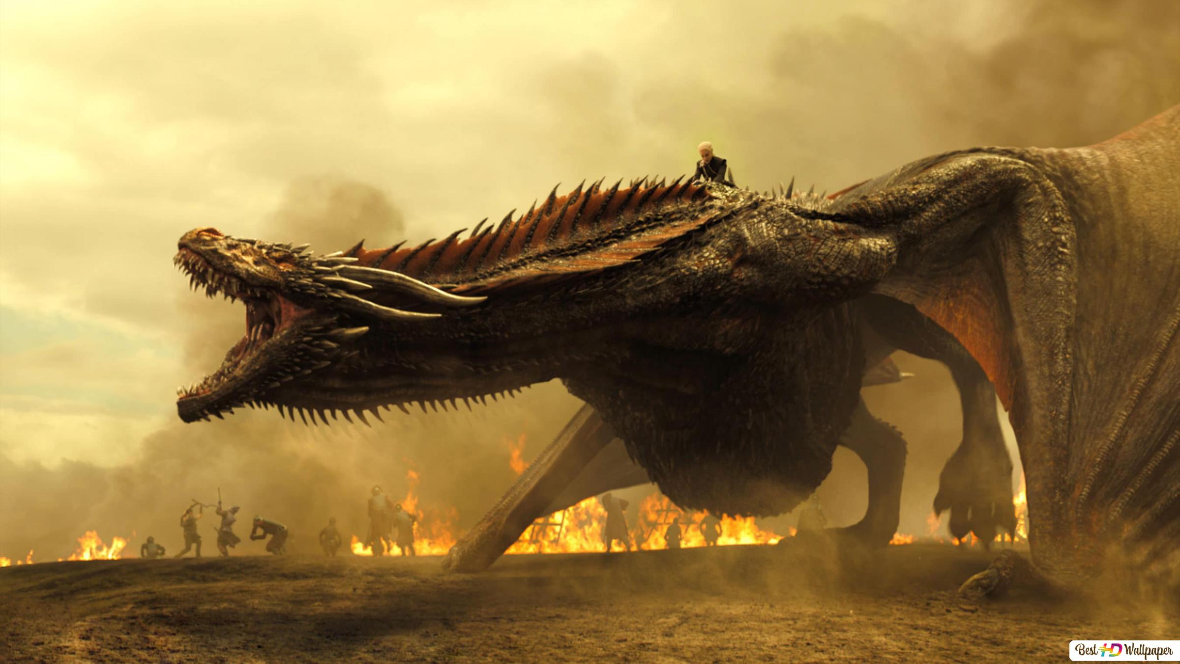 Daenerys And Drogon Art Wallpapers