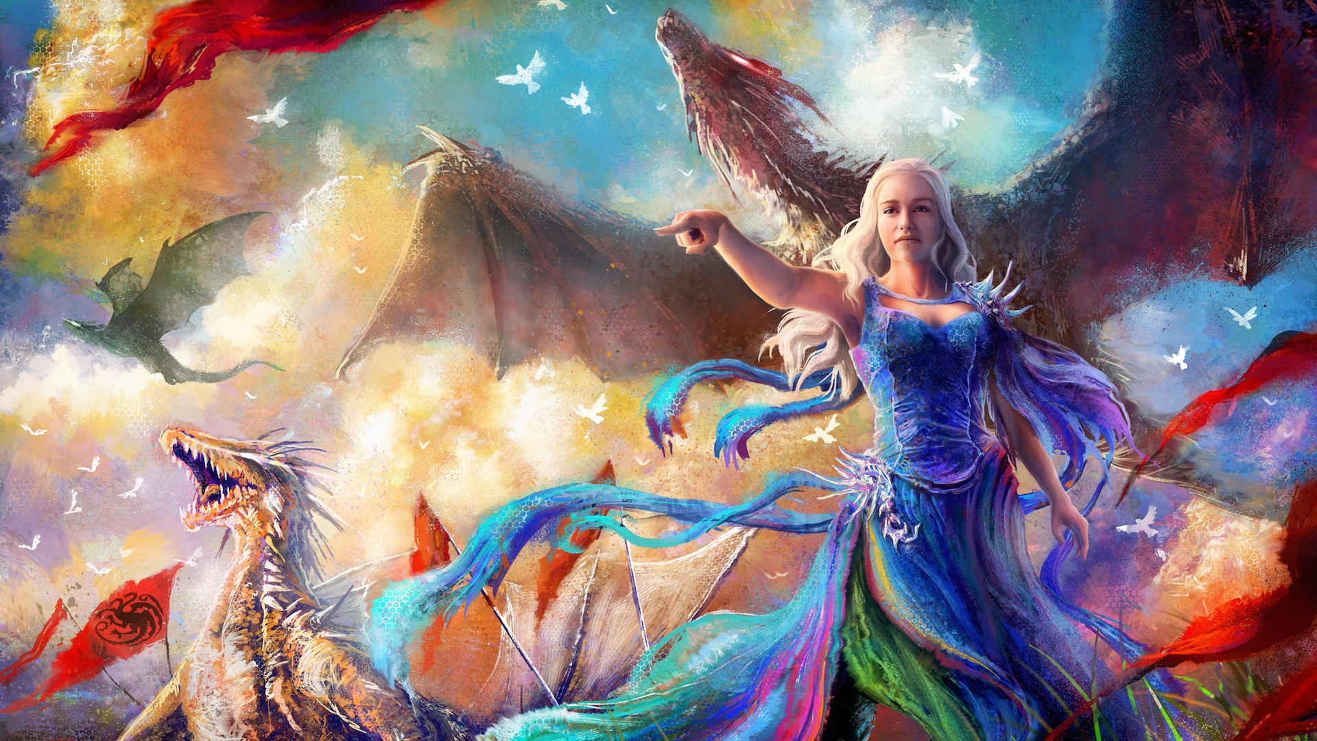 Daenerys Targaryen Khaleesi Artwork Wallpapers