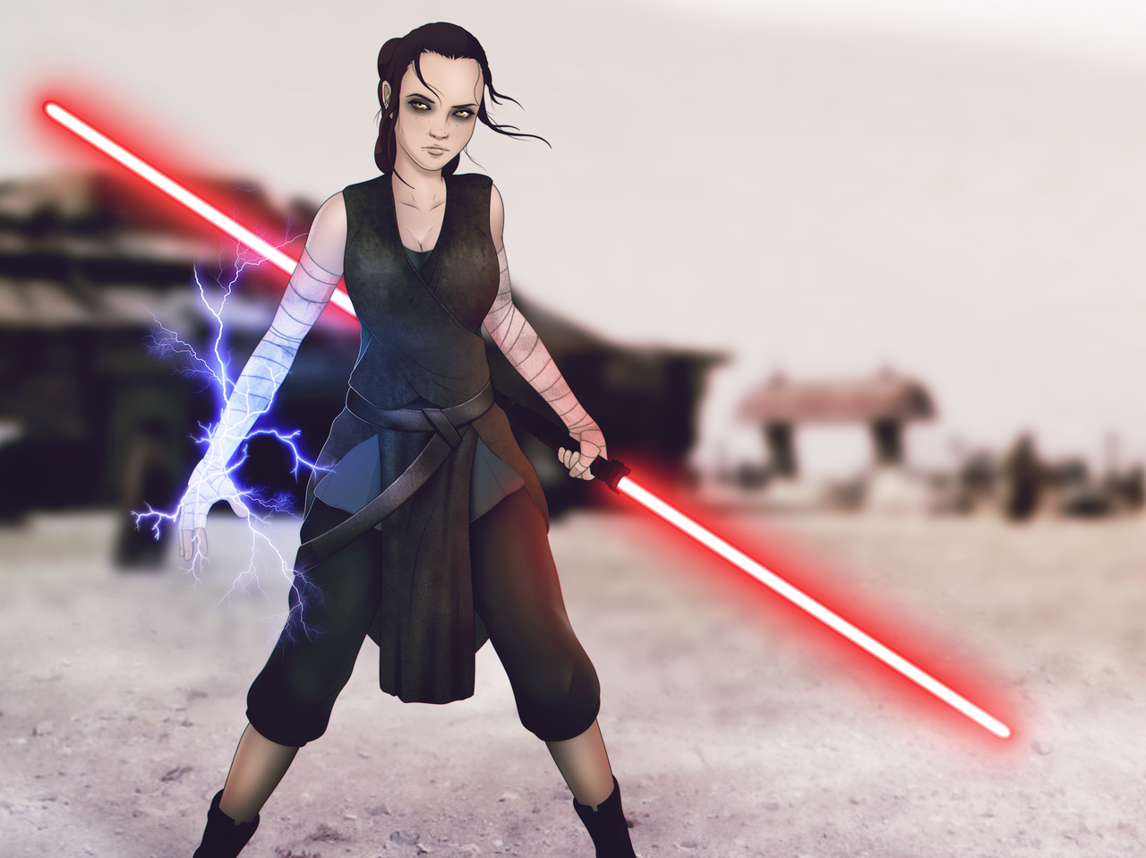 Daisy Ridley As Sith Rey Wallpapers