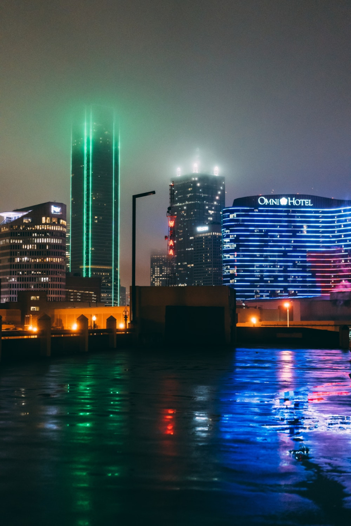 Dallas Texas Lights Skyscrapers Wallpapers