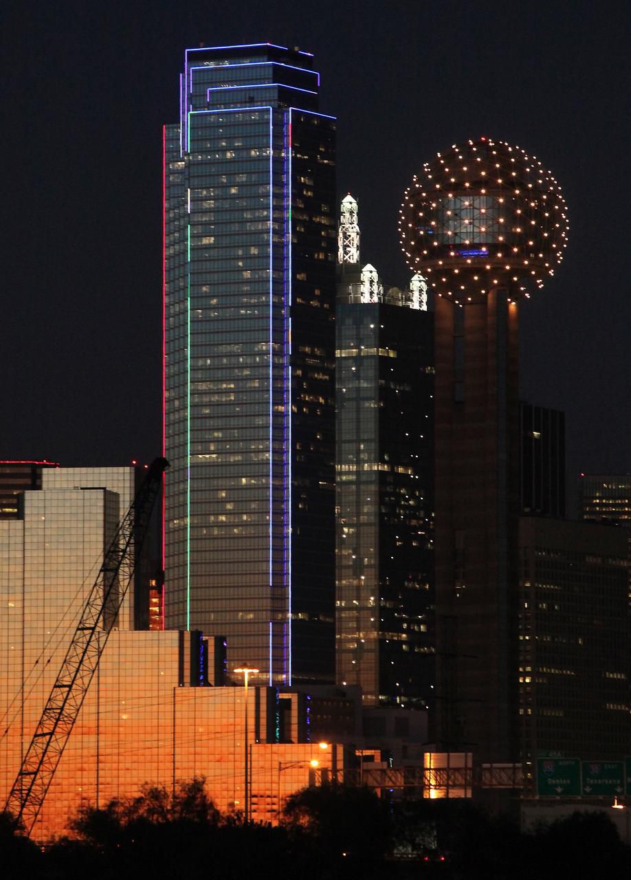 Dallas Texas Lights Skyscrapers Wallpapers