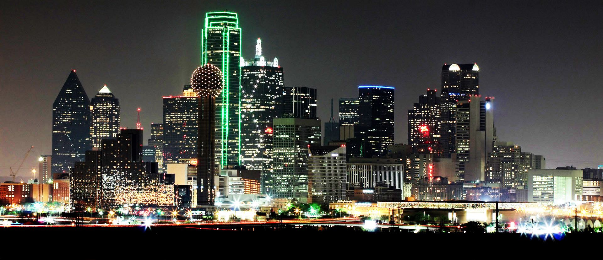 Dallas Texas Lights Skyscrapers Wallpapers