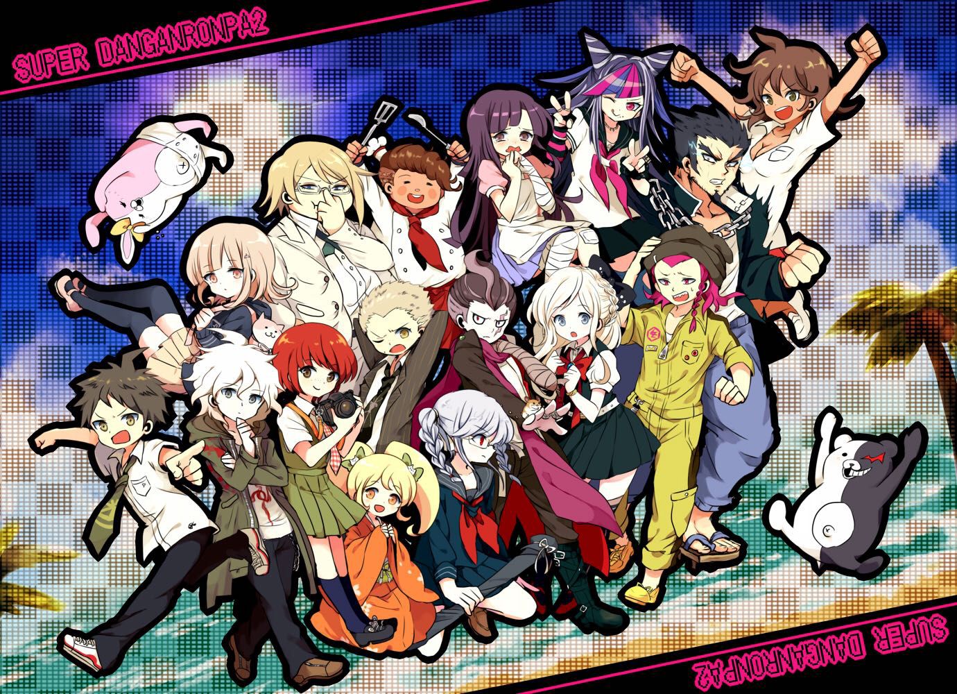 Danganronpa 2 Backgrounds