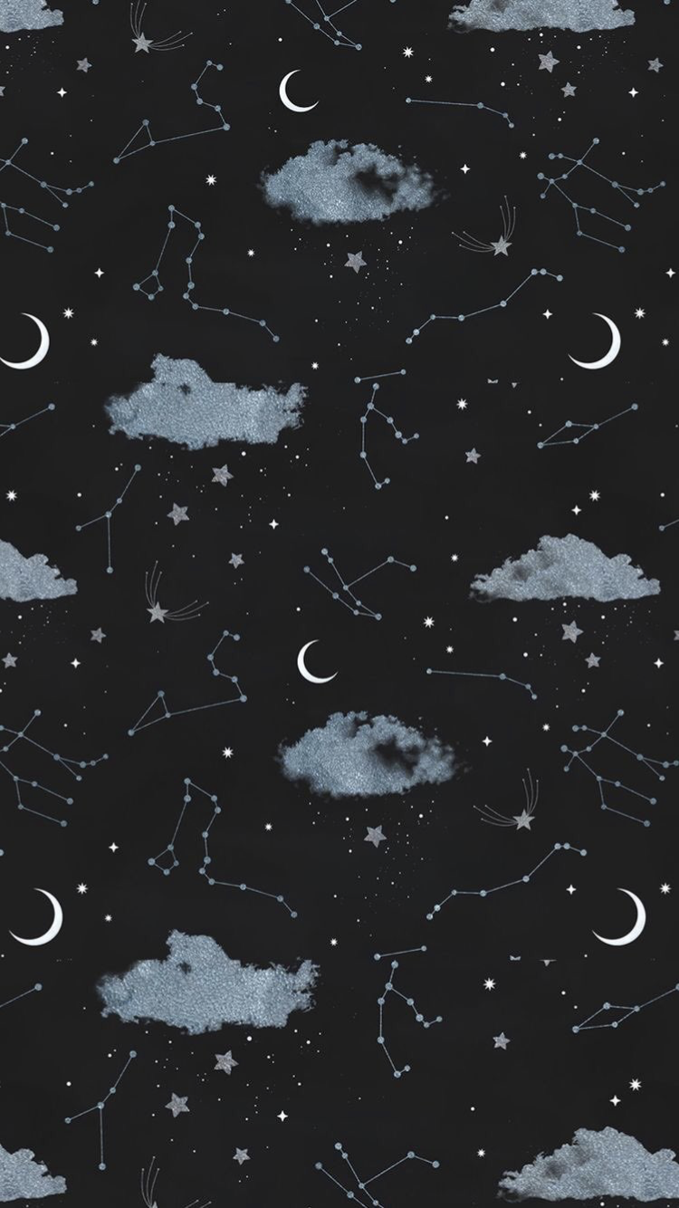 Dark Aesthetic Stars And Moon Wallpapers