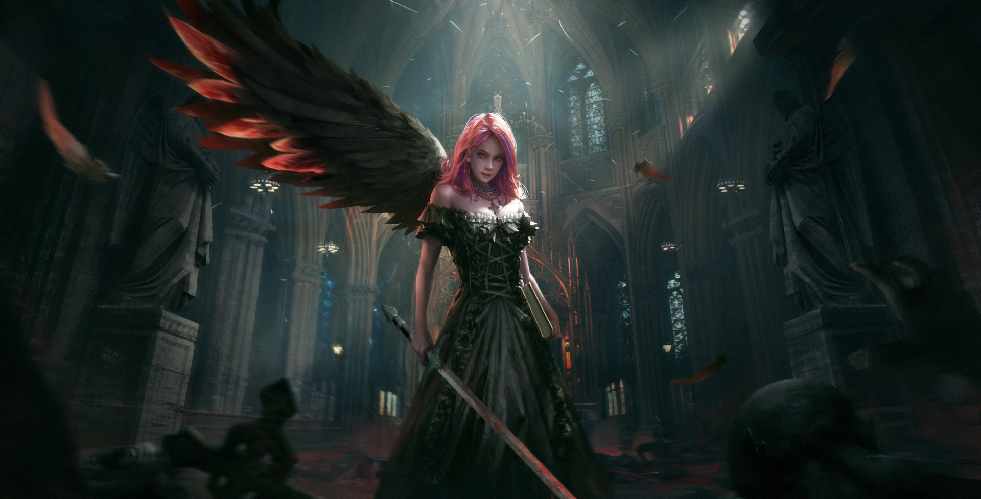 Dark Angel Girl Wallpapers