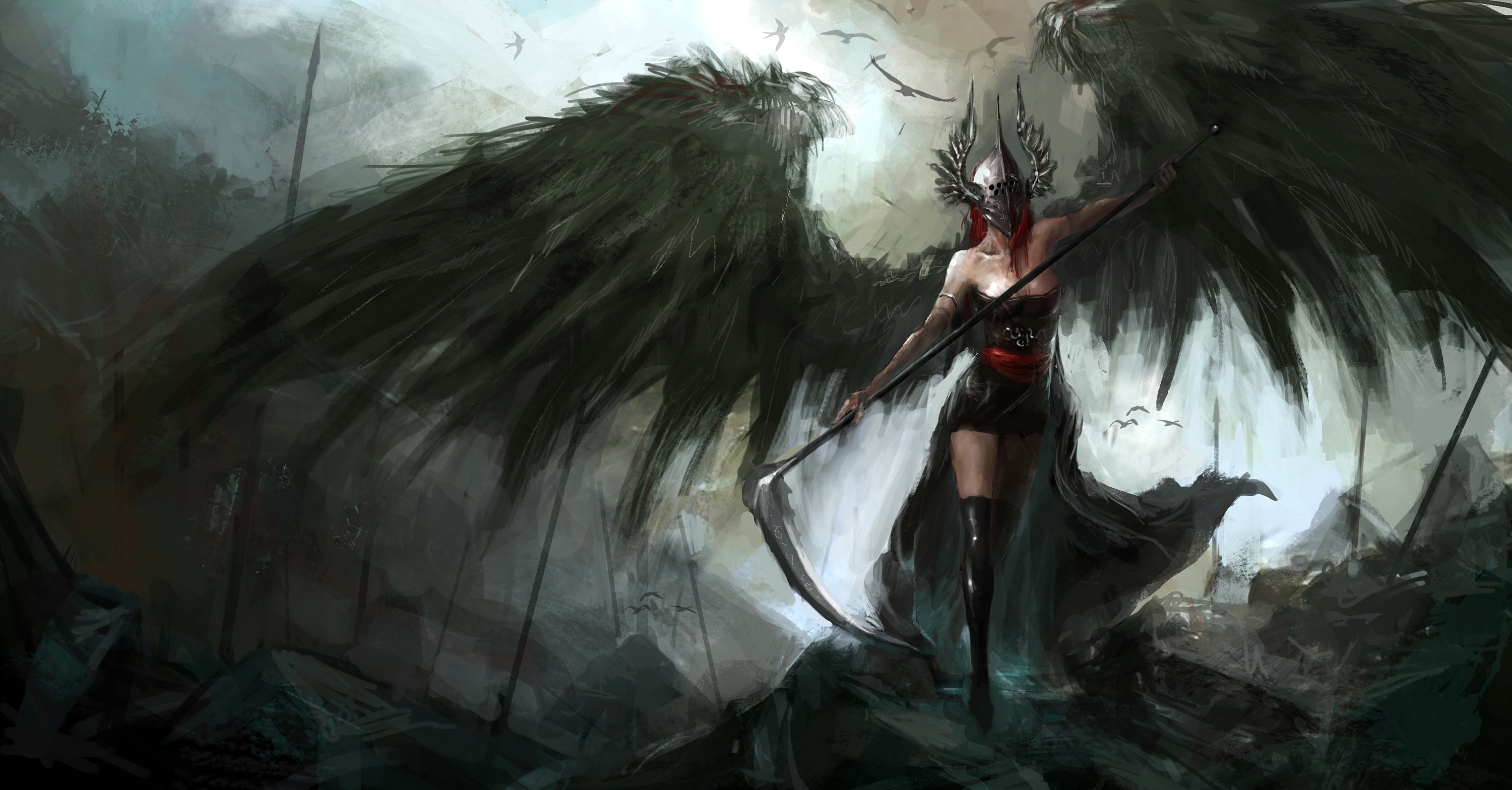 Dark Angel Girl Wallpapers