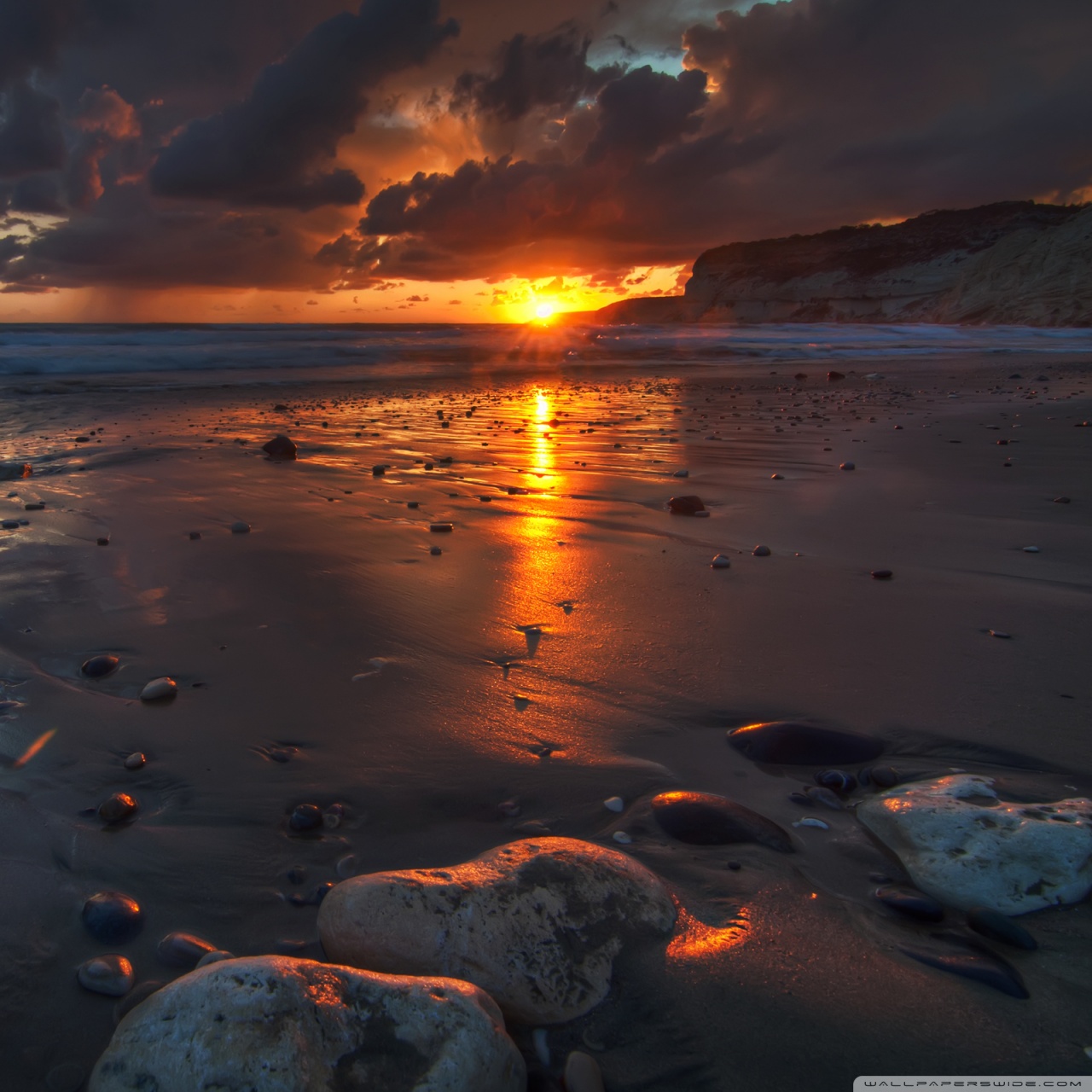 Dark Beach In Space Wallpapers