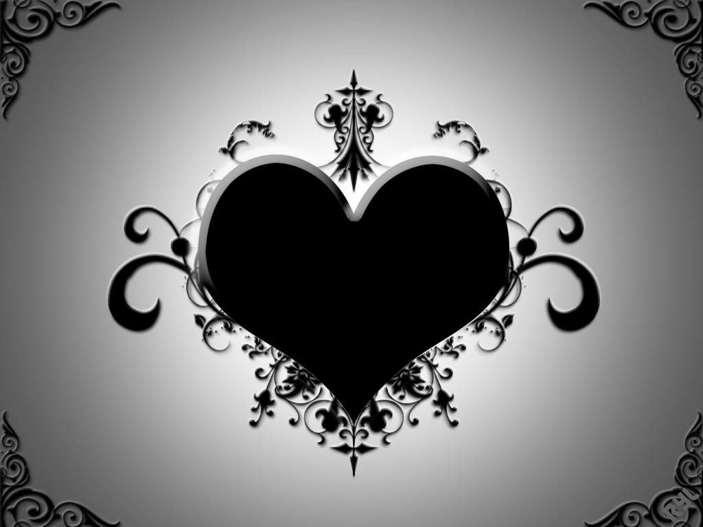 Dark Black Heart Wallpapers