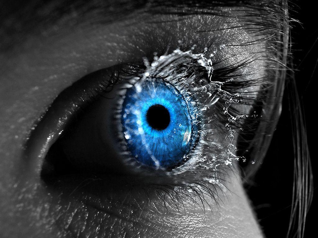 Dark Blue Artistic Eyes Wallpapers