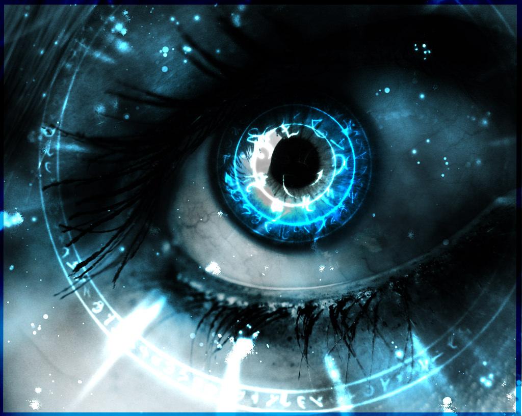 Dark Blue Artistic Eyes Wallpapers