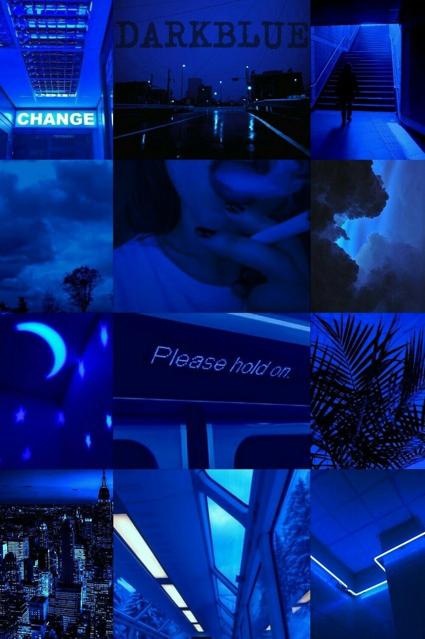 Dark Blue Collage Wallpapers