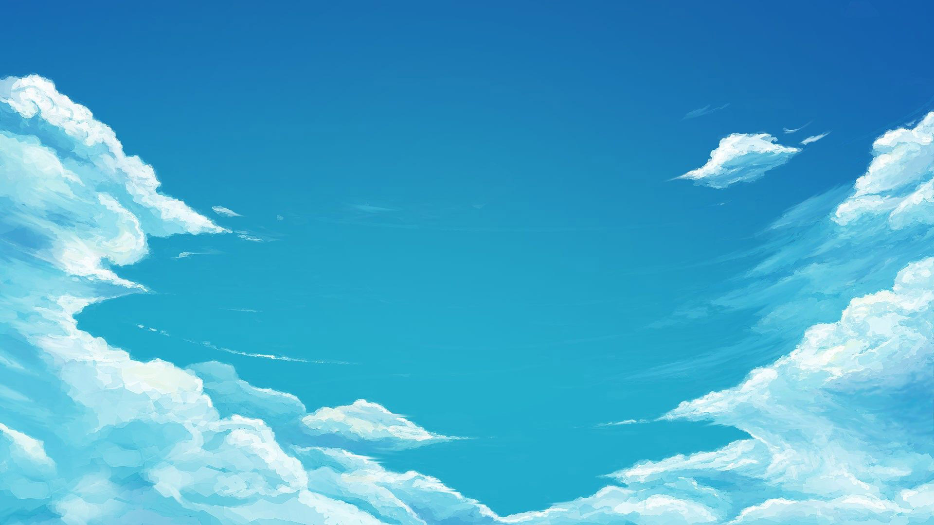 Dark Blue Sky Anime Scenery Wallpapers