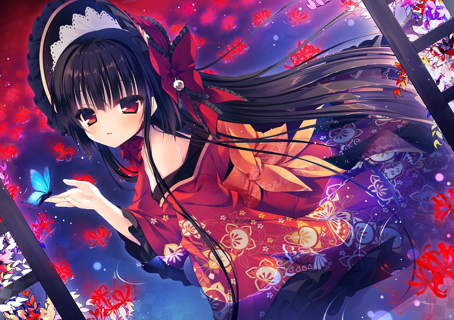 Dark Butterfly Anime Girl Wallpapers