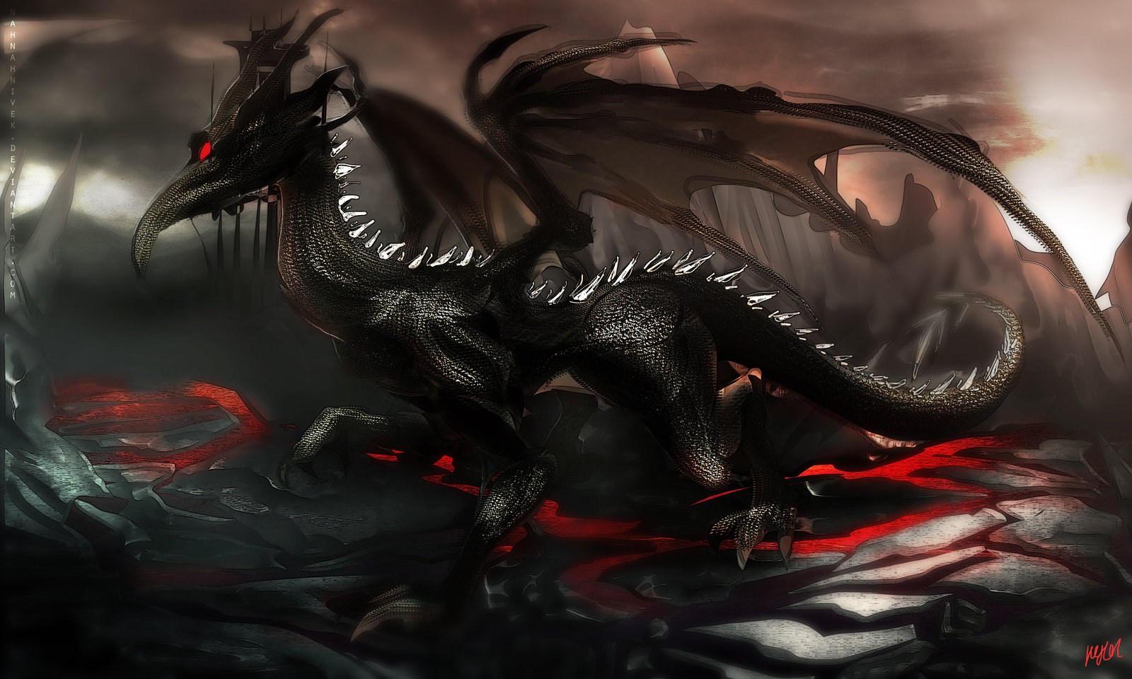 Dark Dragon Wallpapers