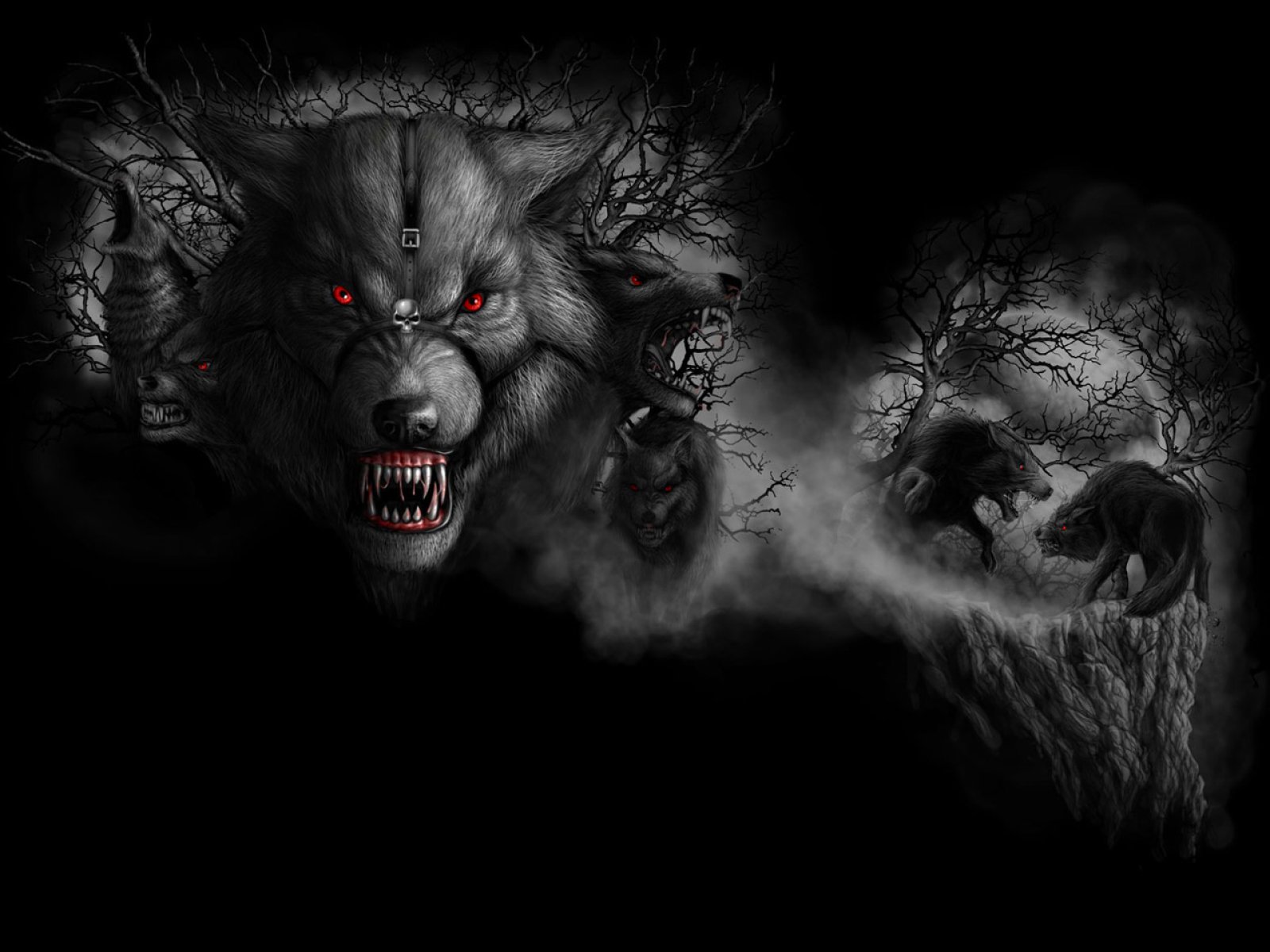 Dark Evil Wolf Wallpapers